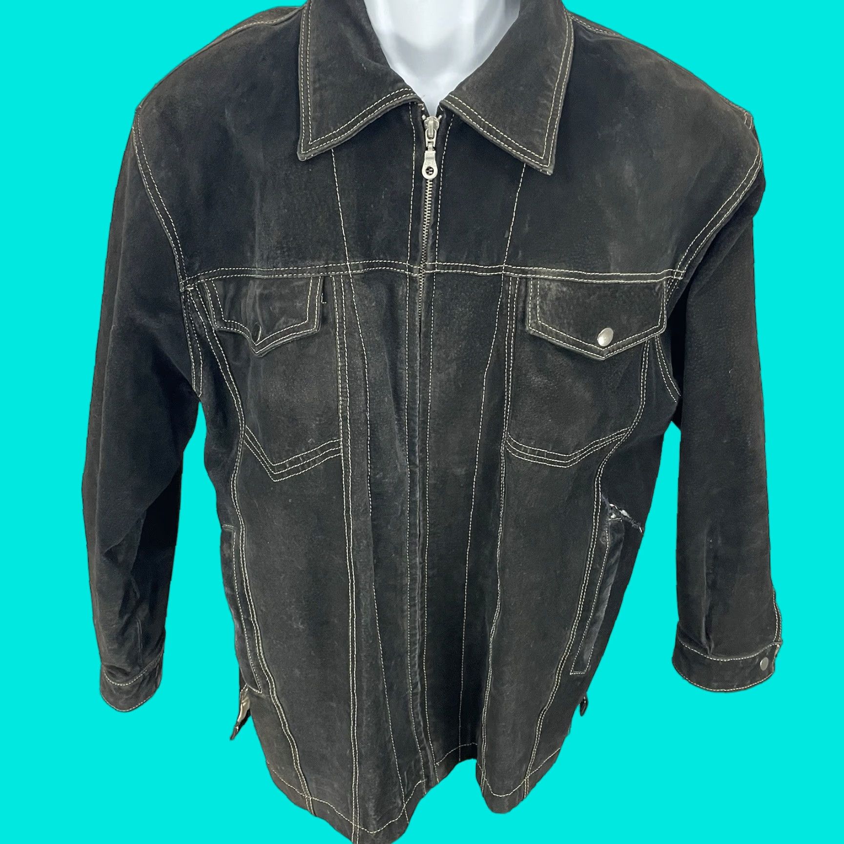Energie × Vintage Energie Moto Racing Jacket Size Medium Y2K 