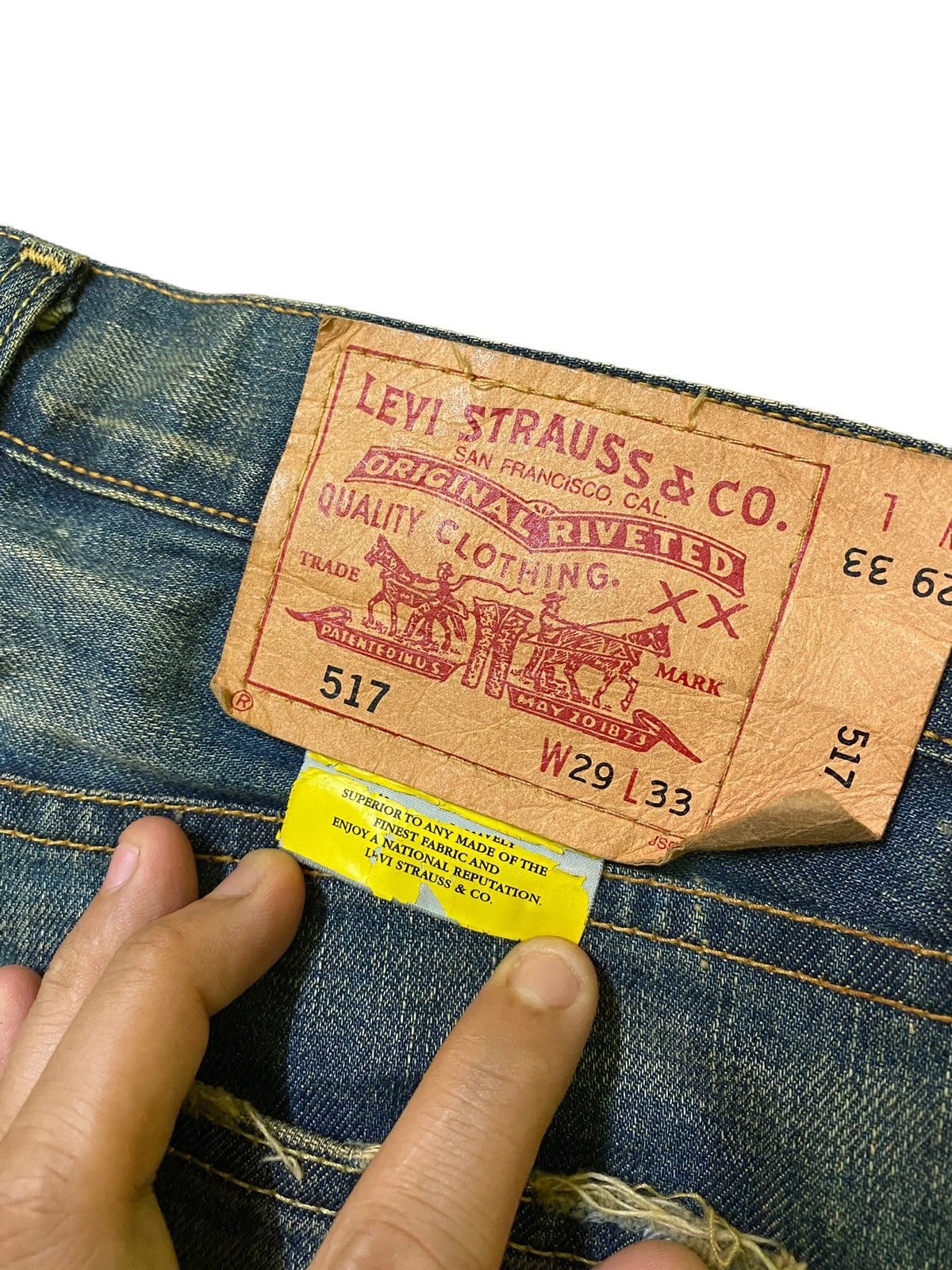 Levi's Levi's 517 Vintage Washed Blue Flared 28 x 31 Japan Made Size US 28 / EU 44 - 15 Thumbnail