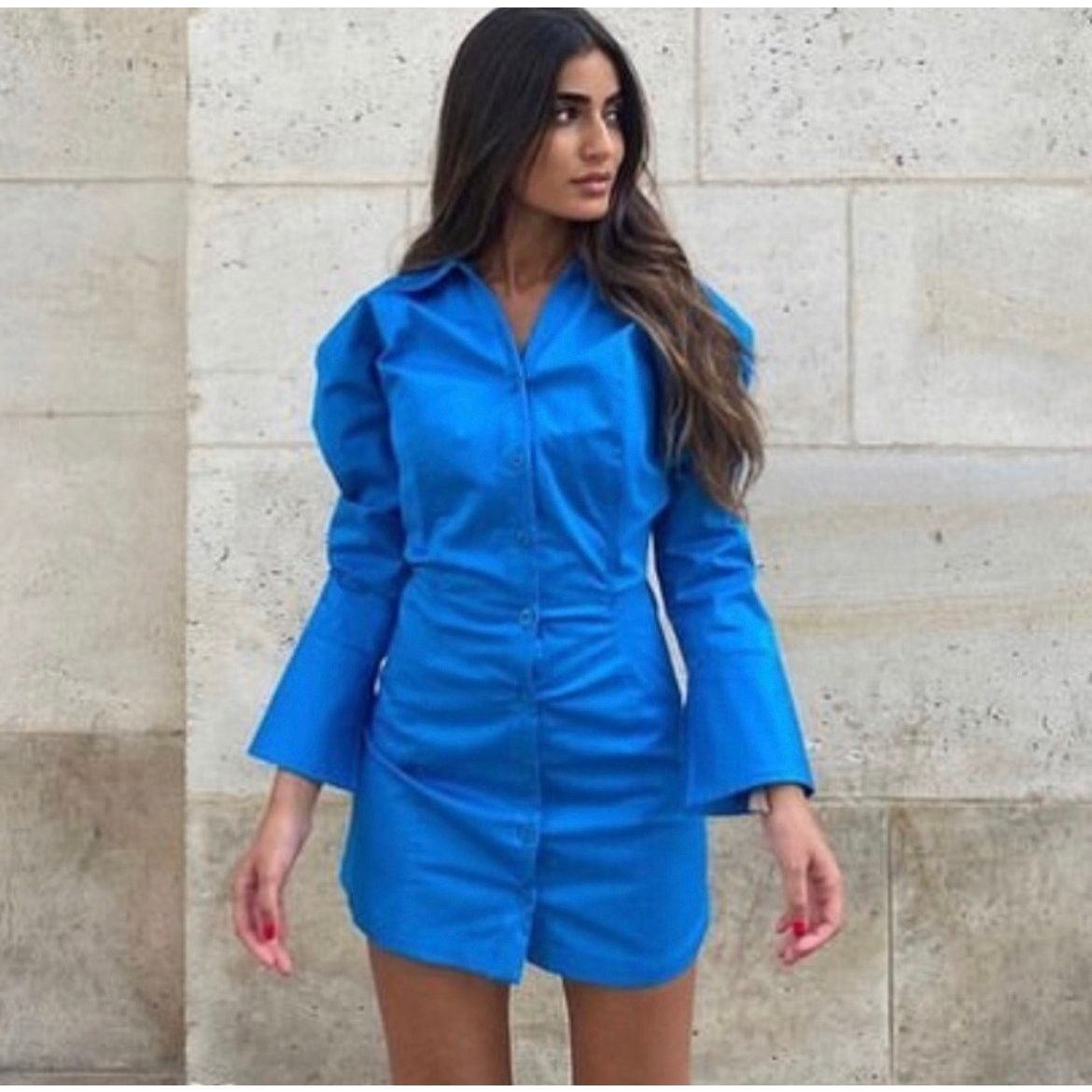Zara ZARA BLOGGER FAVORITE COTTON SHIRT DRESS Size M / US 6-8 / IT 42-44 - 1 Thumbnail