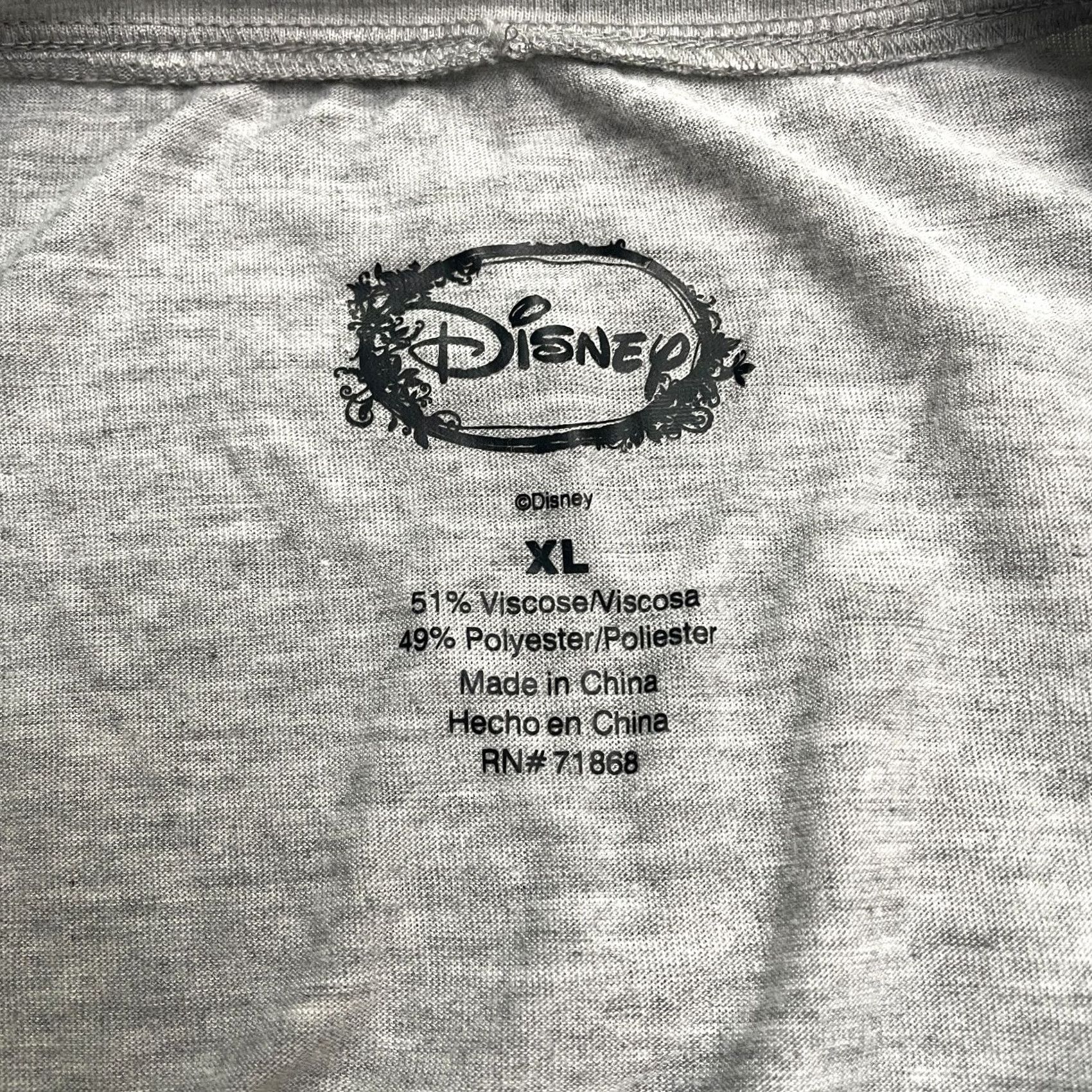Disney Disney Alice In Wonderland Graphic T-Shirt Womens XL Gray Long Sleeve Casual Tee Size XL / US 12-14 / IT 48-50 - 6 Thumbnail