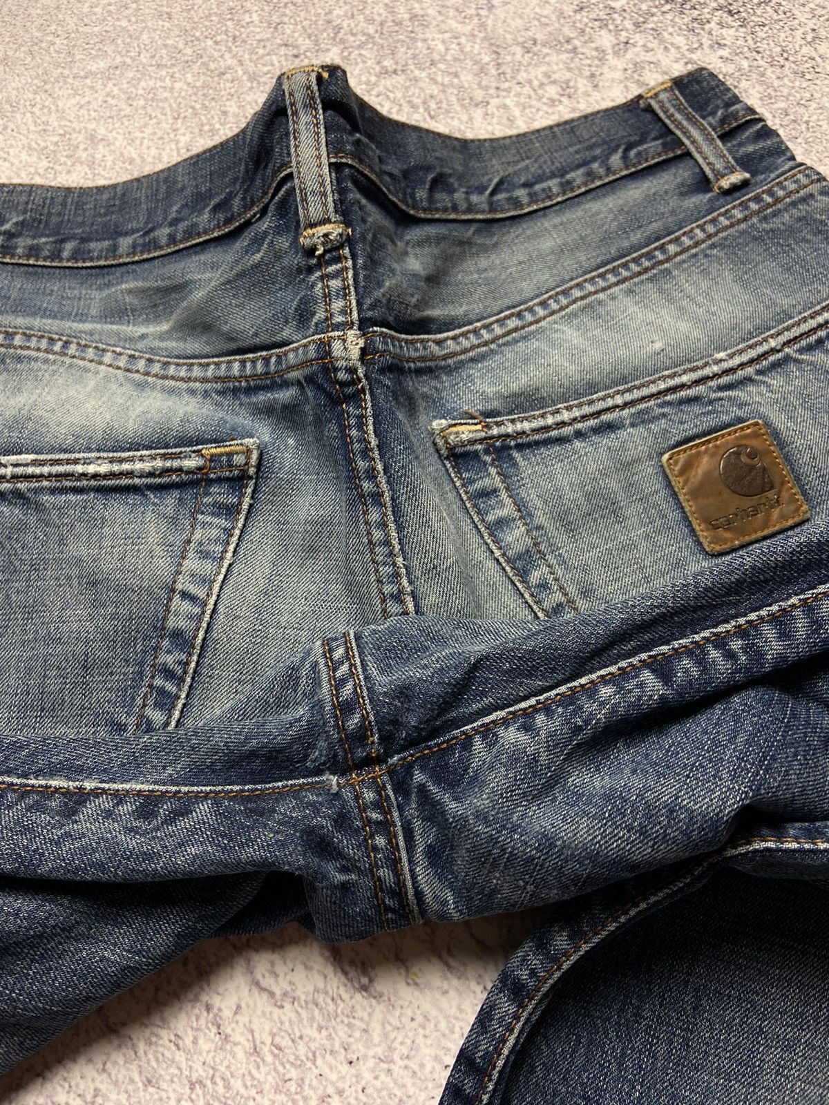 Carhartt × Vintage Vintage Carhartt Jeans Klondike Pants Distressed Denim Skate Size US 33 - 5 Thumbnail