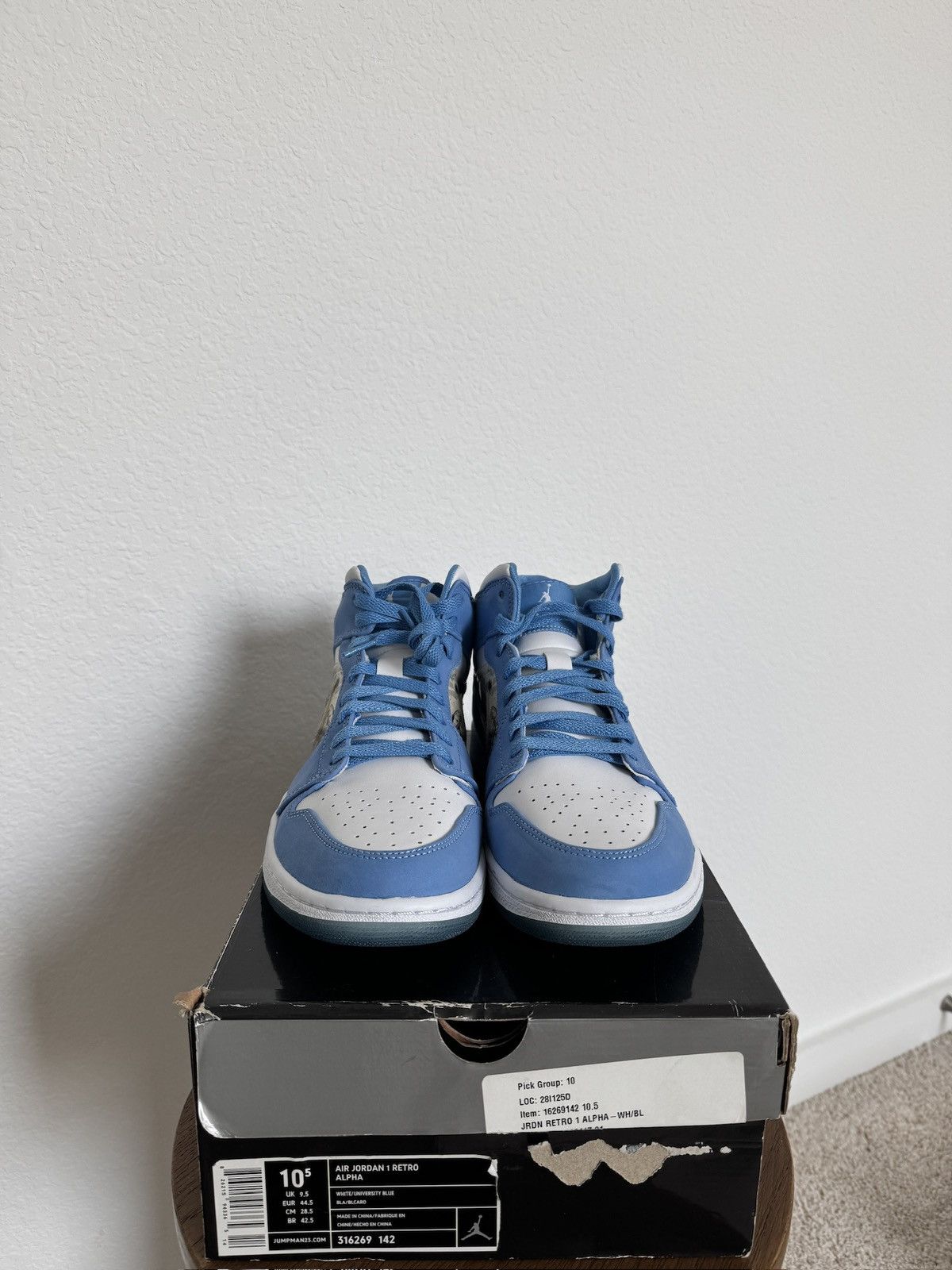 Jordan Brand × Nike Jordan 1 Alpha Size US 10.5 / EU 43-44 - 2 Thumbnail
