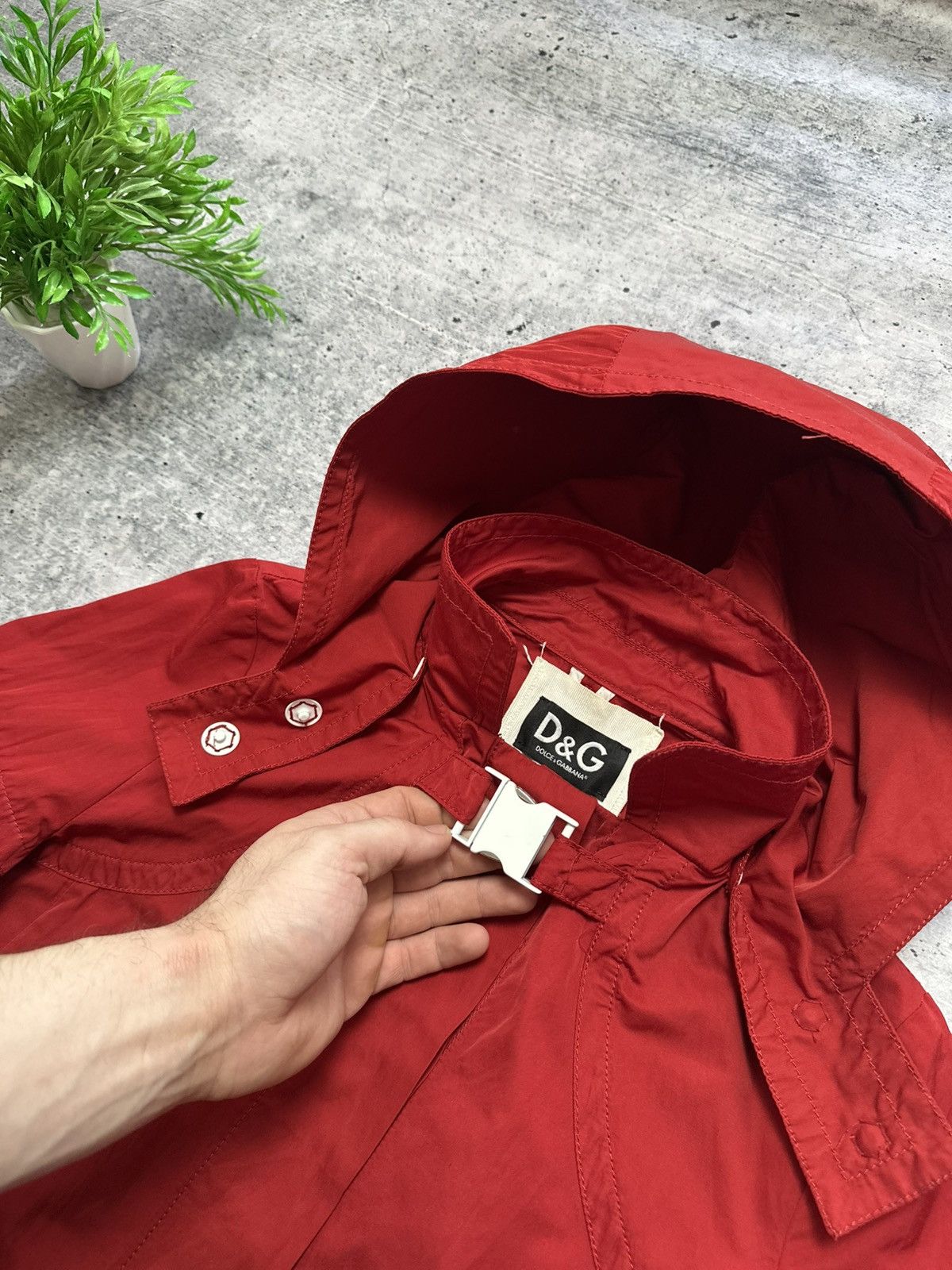 Dolce & Gabbana Vintage 90s Dolce Gabbana Rain Hooded Jacket D&G Trench Size M / US 6-8 / IT 42-44 - 4 Thumbnail