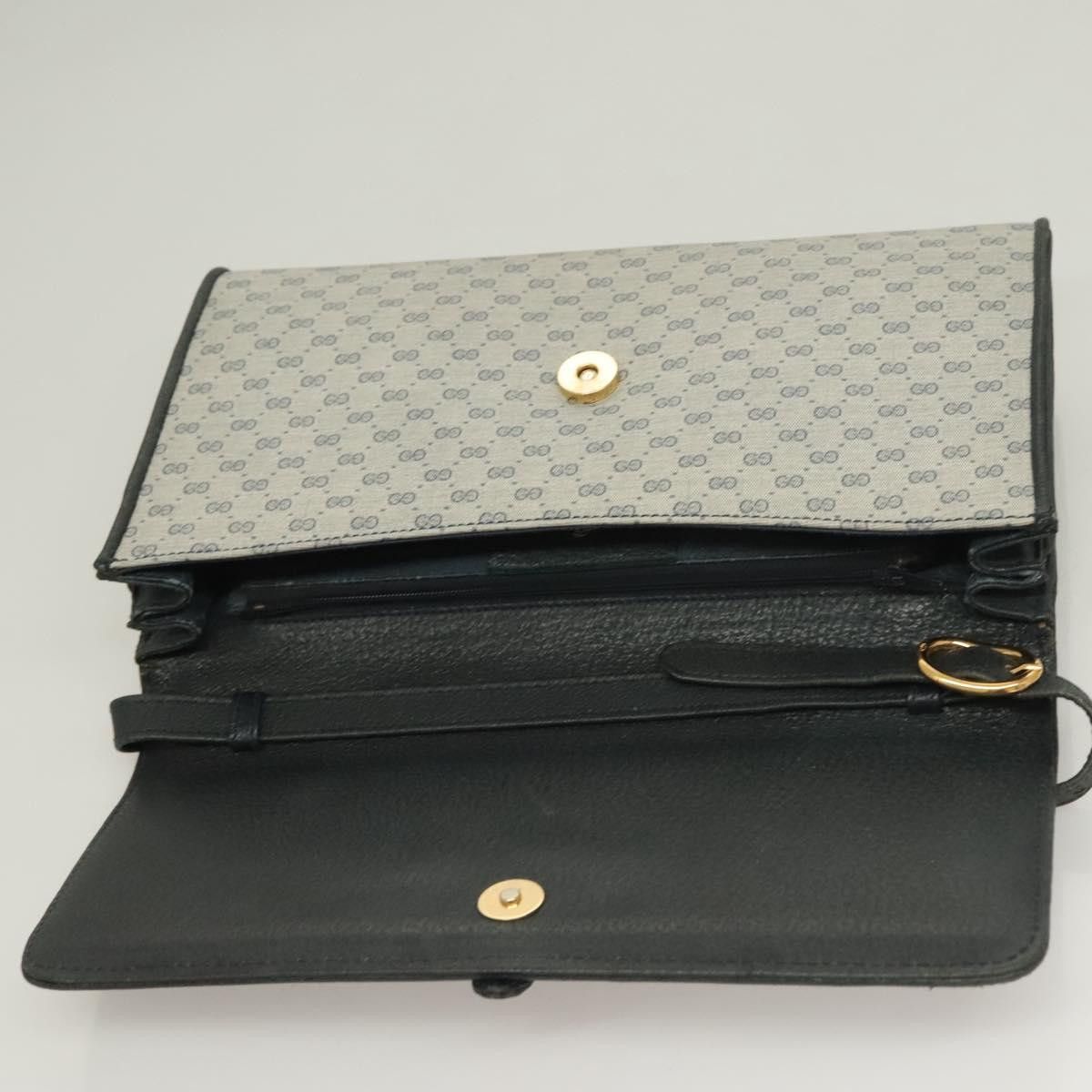 Gucci GUCCI Micro GG Supreme Shoulder Bag Pvc Navy Gold 89 02 050 Size ONE SIZE - 15 Thumbnail