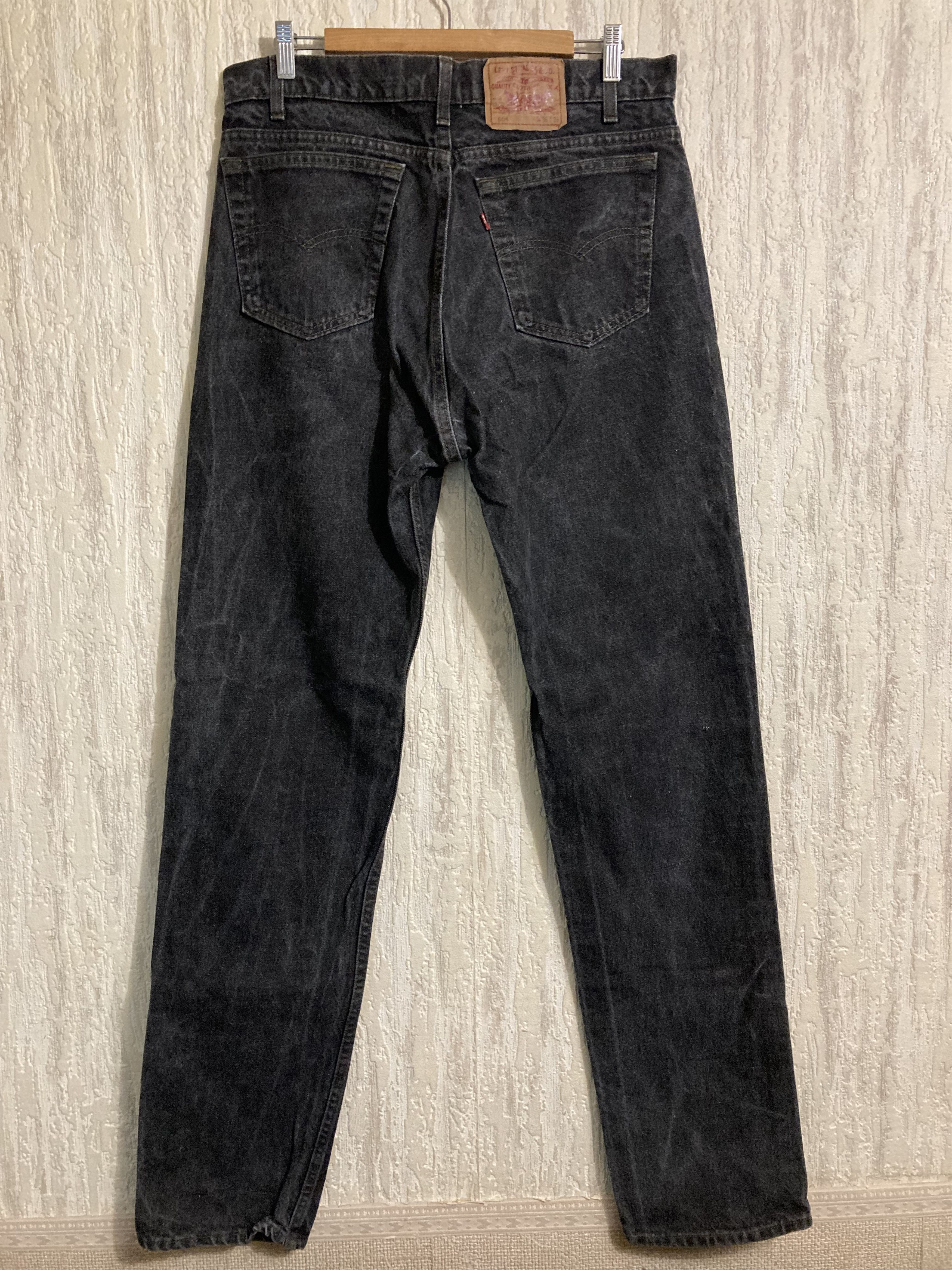 Levi's Vintage Clothing Levis 505 Dark Grey Denim 1994 year Made in USA. Size US 34 / EU 50 - 1 Thumbnail