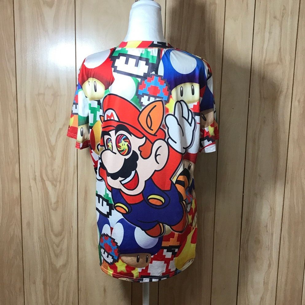 Other Super Mario Bros Collage Crew Neck Short Sleeve T-Shirt L Size US L / EU 52-54 / 3 - 2 Thumbnail