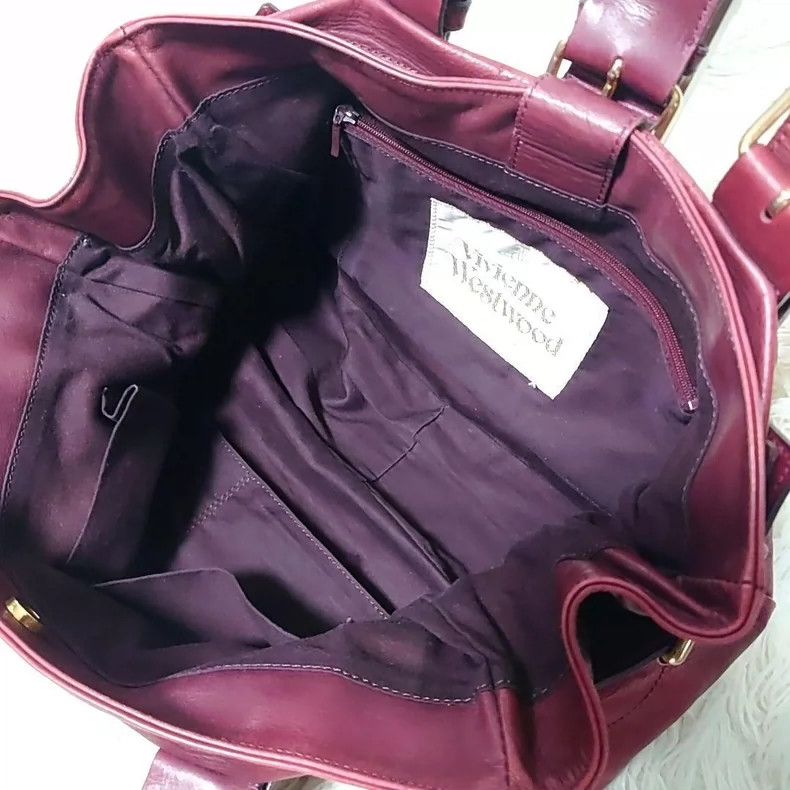 Vivienne Westwood Vivienne Westwood size os Saturn embossed Burgundy red moto Size ONE SIZE - 9 Thumbnail