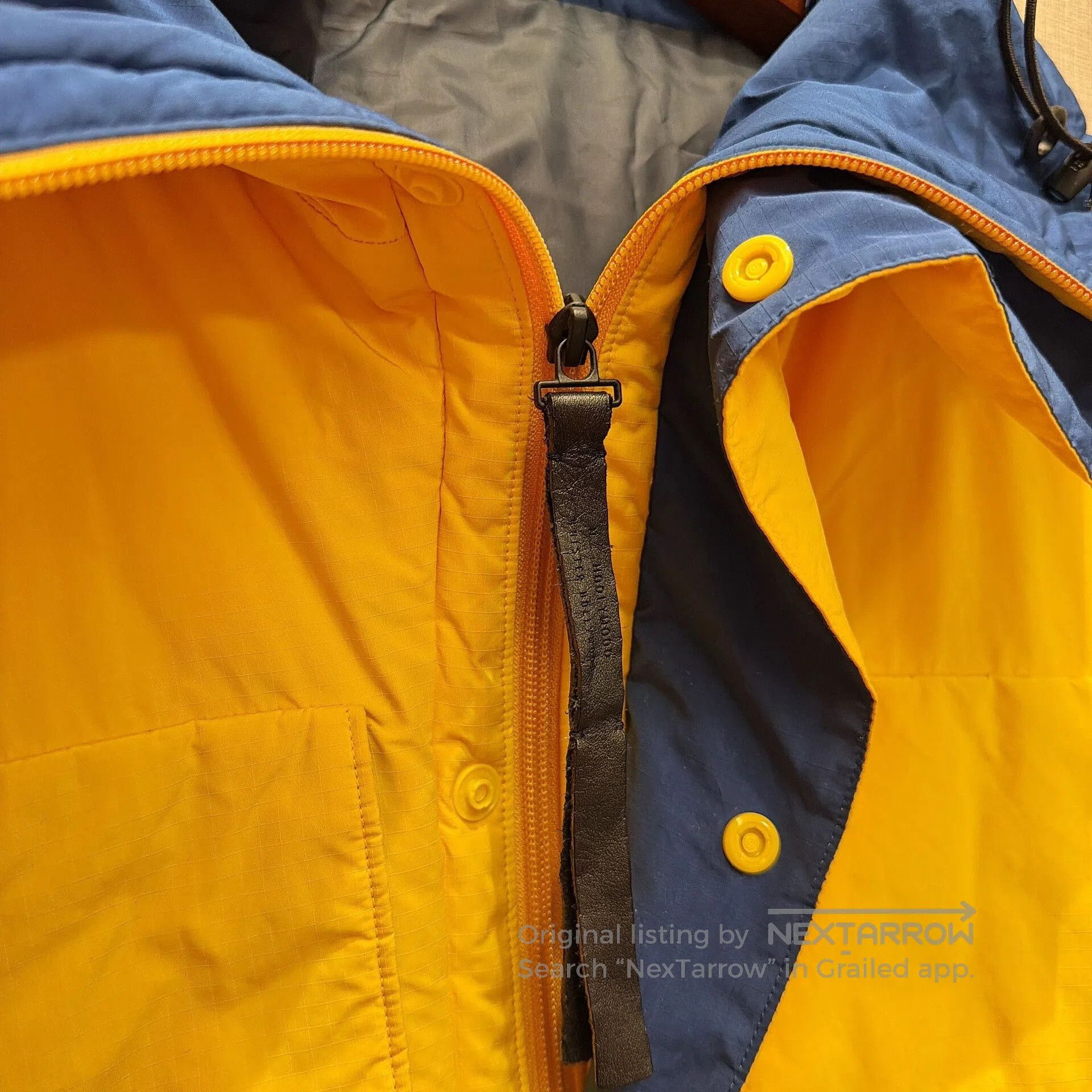 N.Hoolywood Waterproof Yellow Hooded Jacket. Size US S / EU 44-46 / 1 - 3 Thumbnail