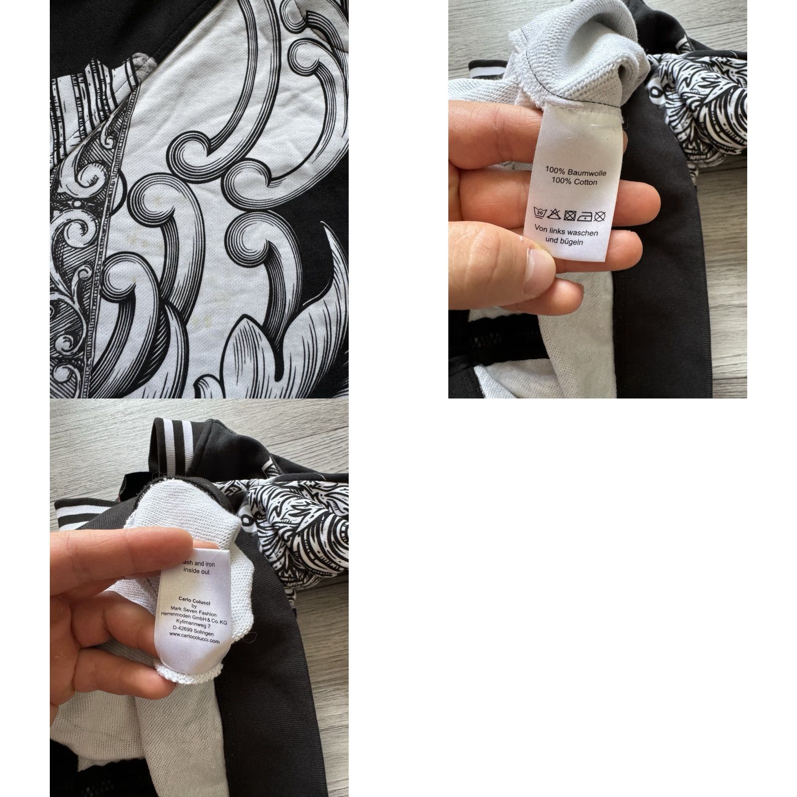 Carlo Colucci Carlo Colucci Sweatshirt Zip Black M Mens Size US M / EU 48-50 / 2 - 9 Thumbnail