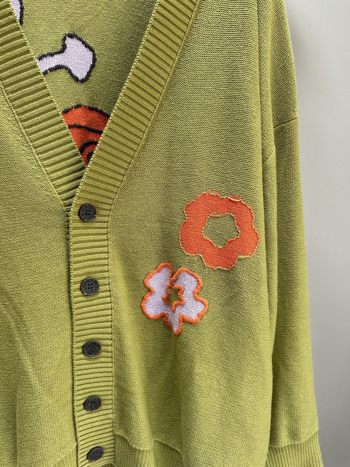 Alexander McQueen Grow Up Logo-Appliquéd Intarsia Cardigan Size US S / EU 44-46 / 1 - 4 Thumbnail