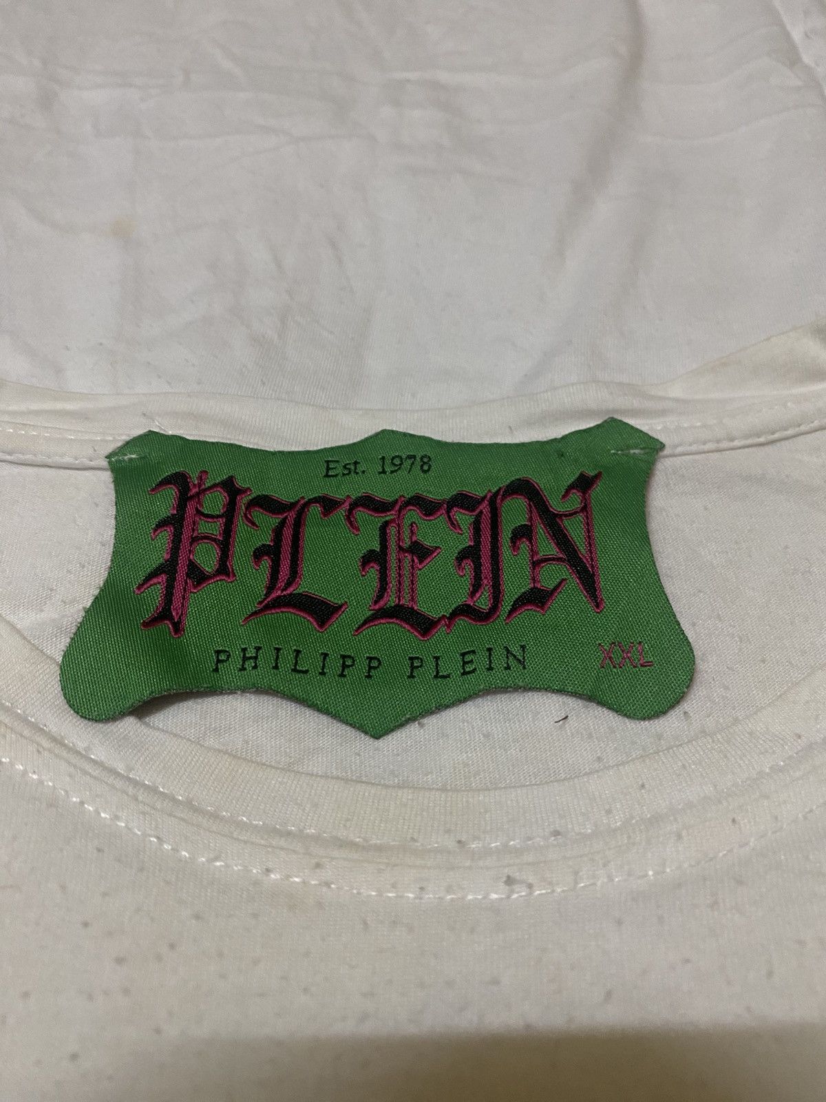 Philipp Plein Philipp Plein Skull And Cross Bones Big Logo T Shirr Size US XXL / EU 58 / 5 - 4 Thumbnail