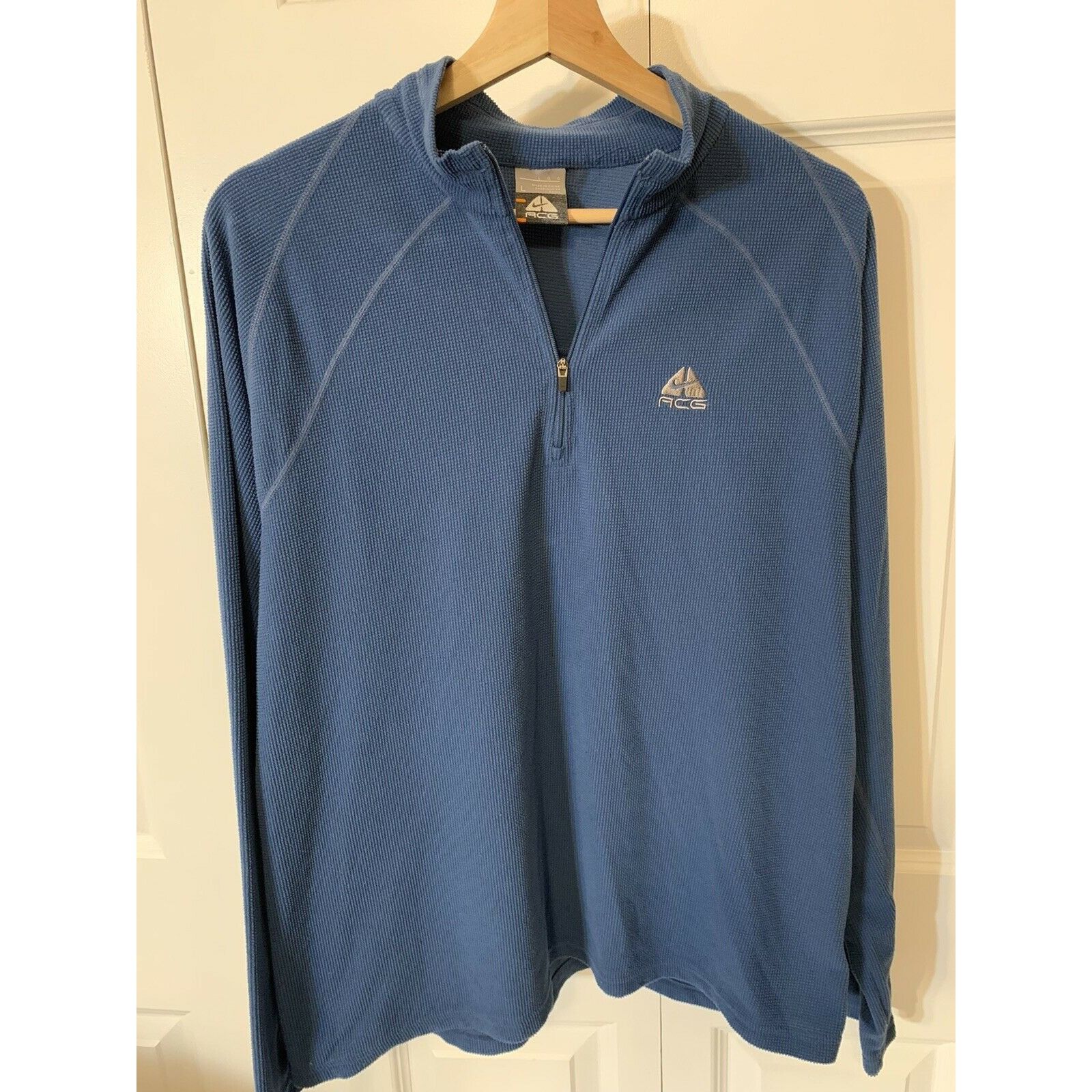 Nike Nike ACG Vintage 1/4 Zip Men’s Sz L Fleece Pullover Blue Emb Size US L / EU 52-54 / 3 - 4 Thumbnail