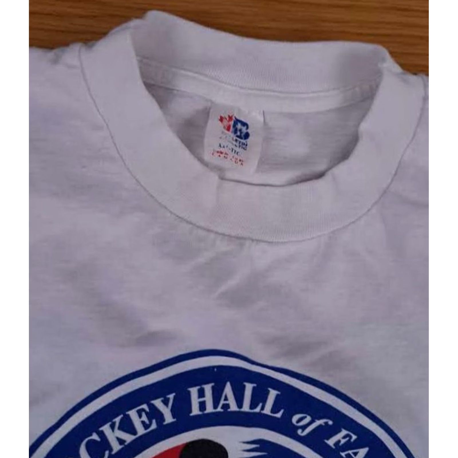 Vintage Bulletin Athletic Shirt Mens 2XL White Hockey Hall Fame Single Stitch Canada Size US XXL / EU 58 / 5 - 4 Thumbnail