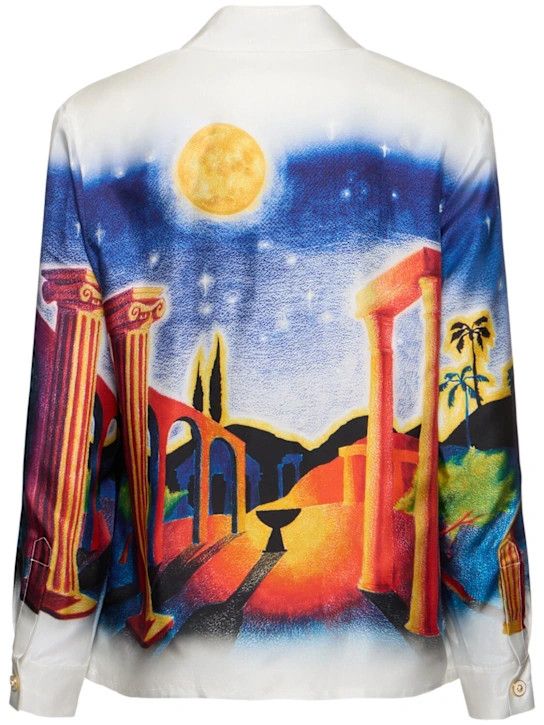 Casablanca o1lsvrm0425 Long Sleeve Silk Shirt in Multicolor Size US M / EU 48-50 / 2 - 4 Thumbnail