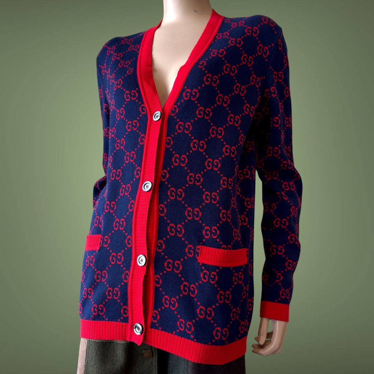 Gucci Gucci monogram women cardigan Size M / US 6-8 / IT 42-44 - 3 Thumbnail