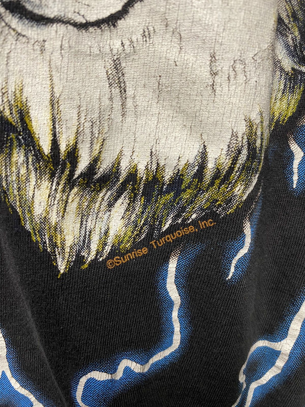Vintage Vintage 90’s American Thunder Wolves Tee Shirt Medium Size US M / EU 48-50 / 2 - 4 Thumbnail