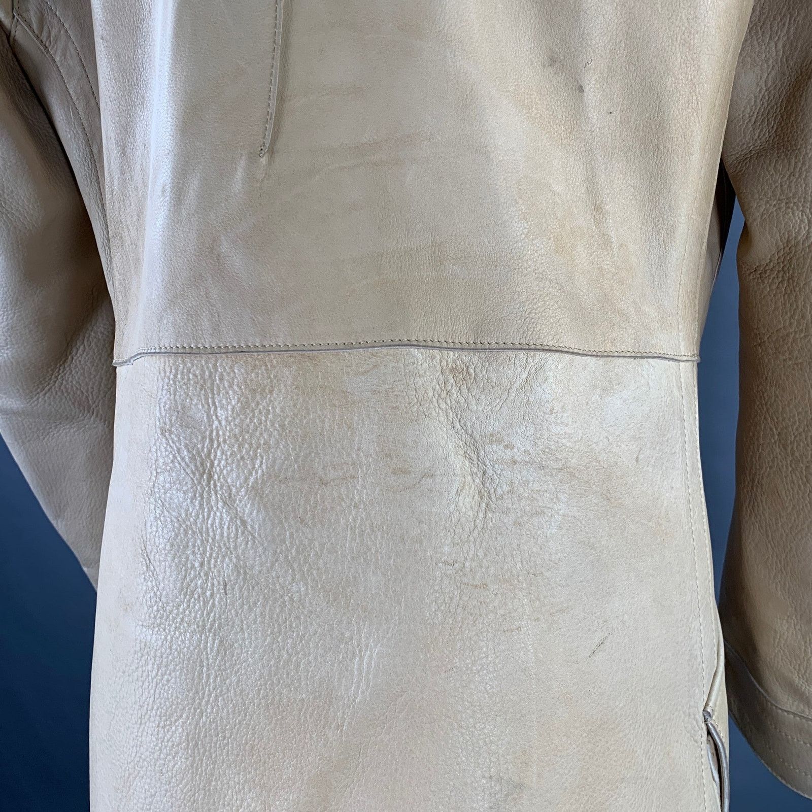 Other CORPO NOVE Size 42 Camel Leather Overcoat Coat Size US L / EU 52-54 / 3 - 5 Thumbnail