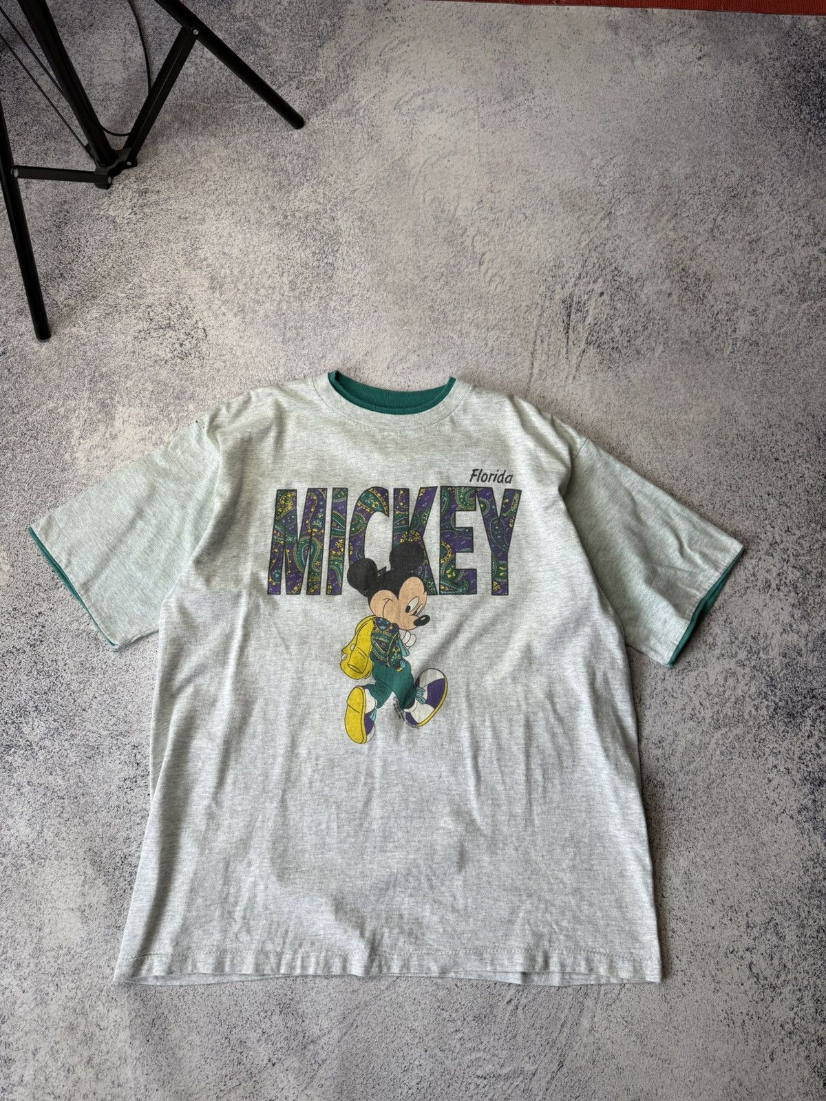 Mickey Mouse Vintage Mickey Mouse Florida T-Shirt 90s Rare Size US XL / EU 56 / 4 - 1 Thumbnail