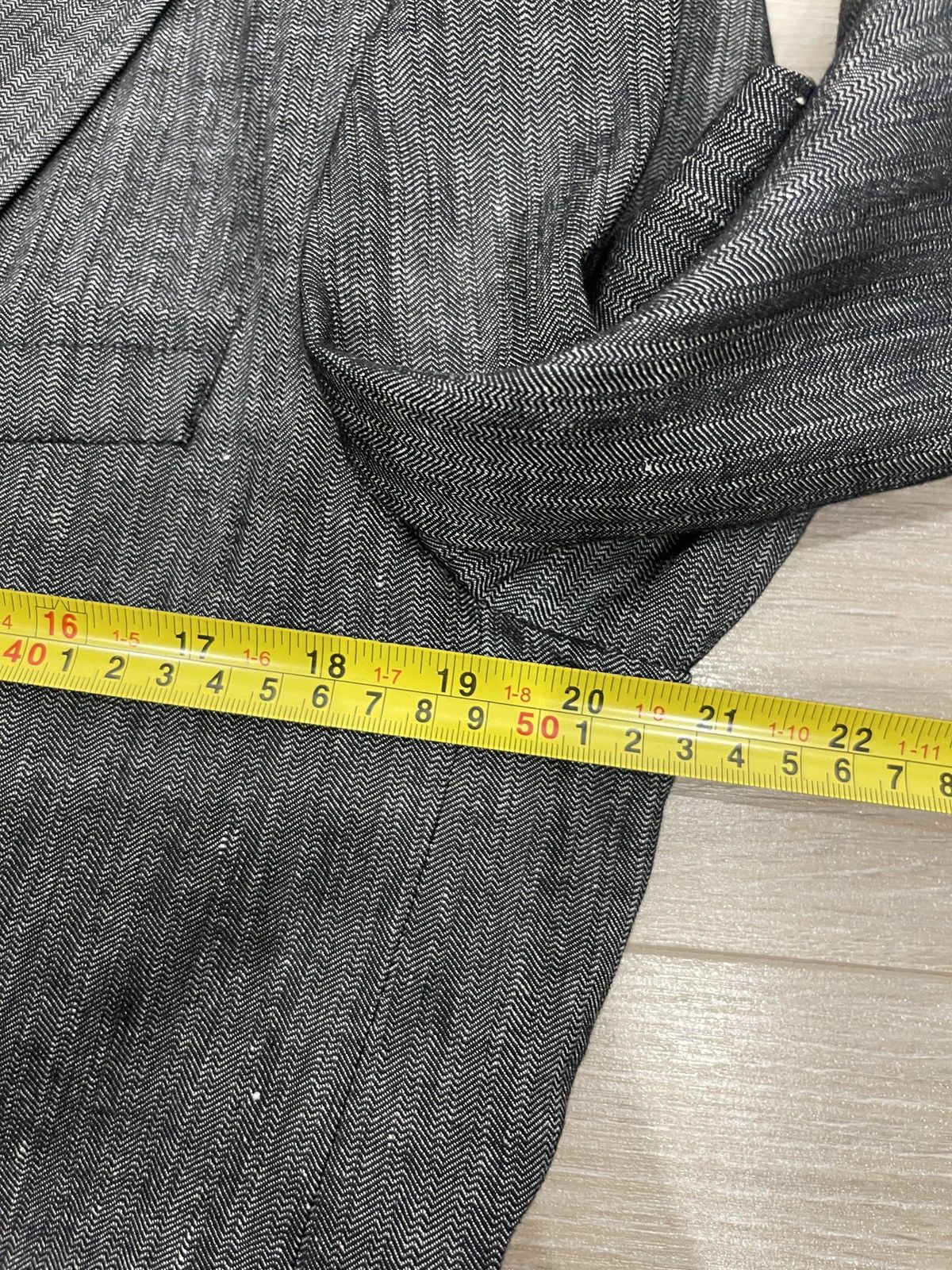 Hugo Boss HUGO BOSS "Bodega" Linen-Cotton Herringbone Blazer jacket 38 Size 38R - 11 Thumbnail
