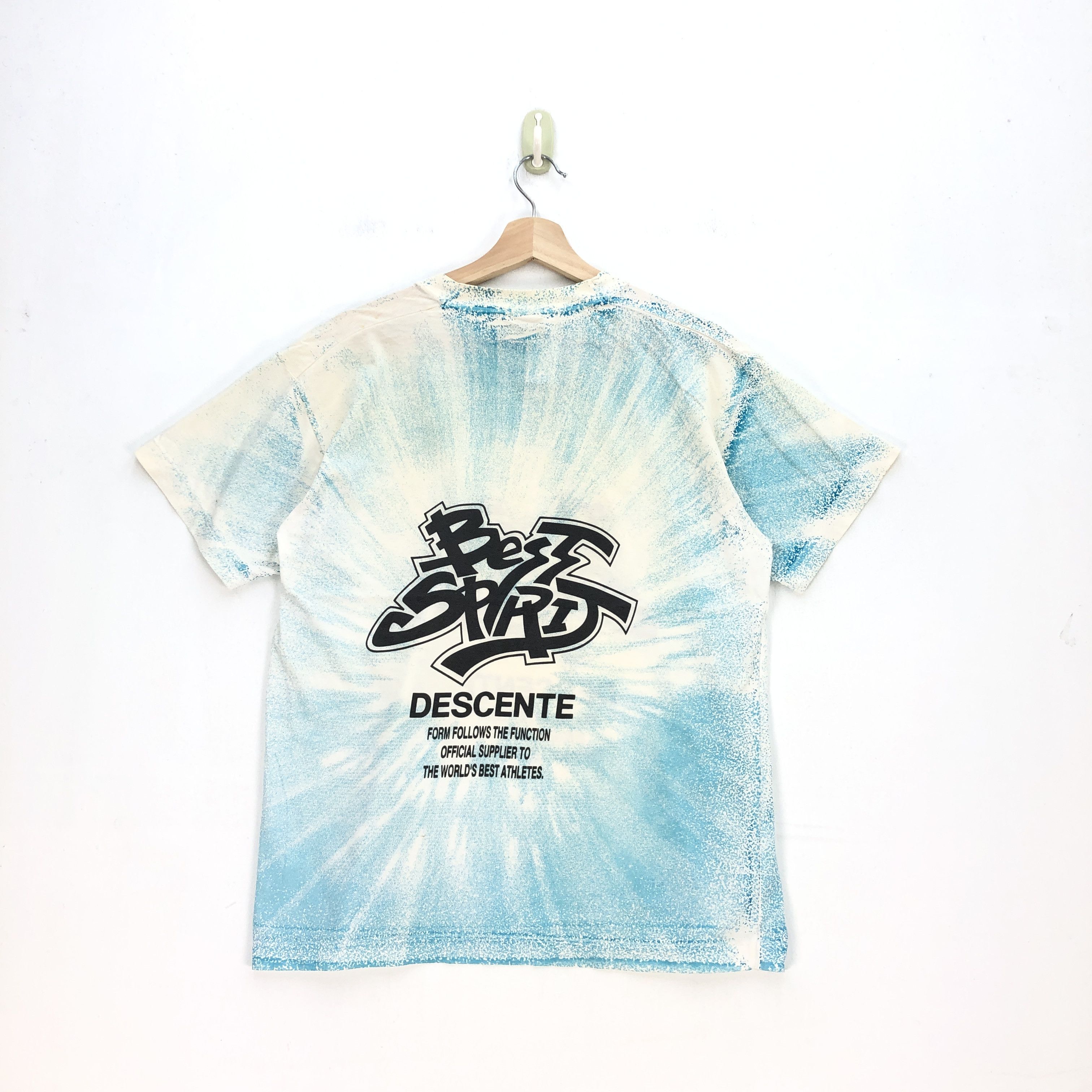 Descente Vintage 90s Descente T Shirt Best Spirit Japanese Tees Size US M / EU 48-50 / 2 - 2 Thumbnail