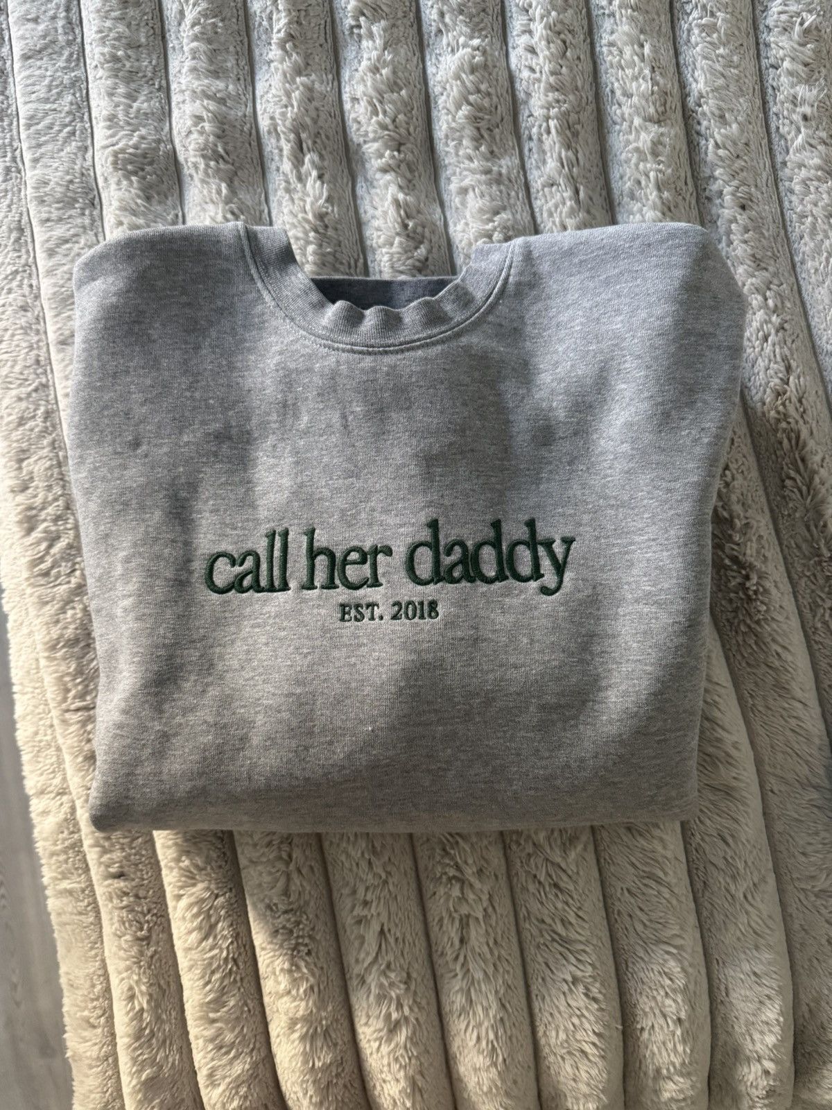 Sporty & Rich call her daddy 2018 heather barstool sports embroidered crew Size S / US 4 / IT 40 - 18 Thumbnail