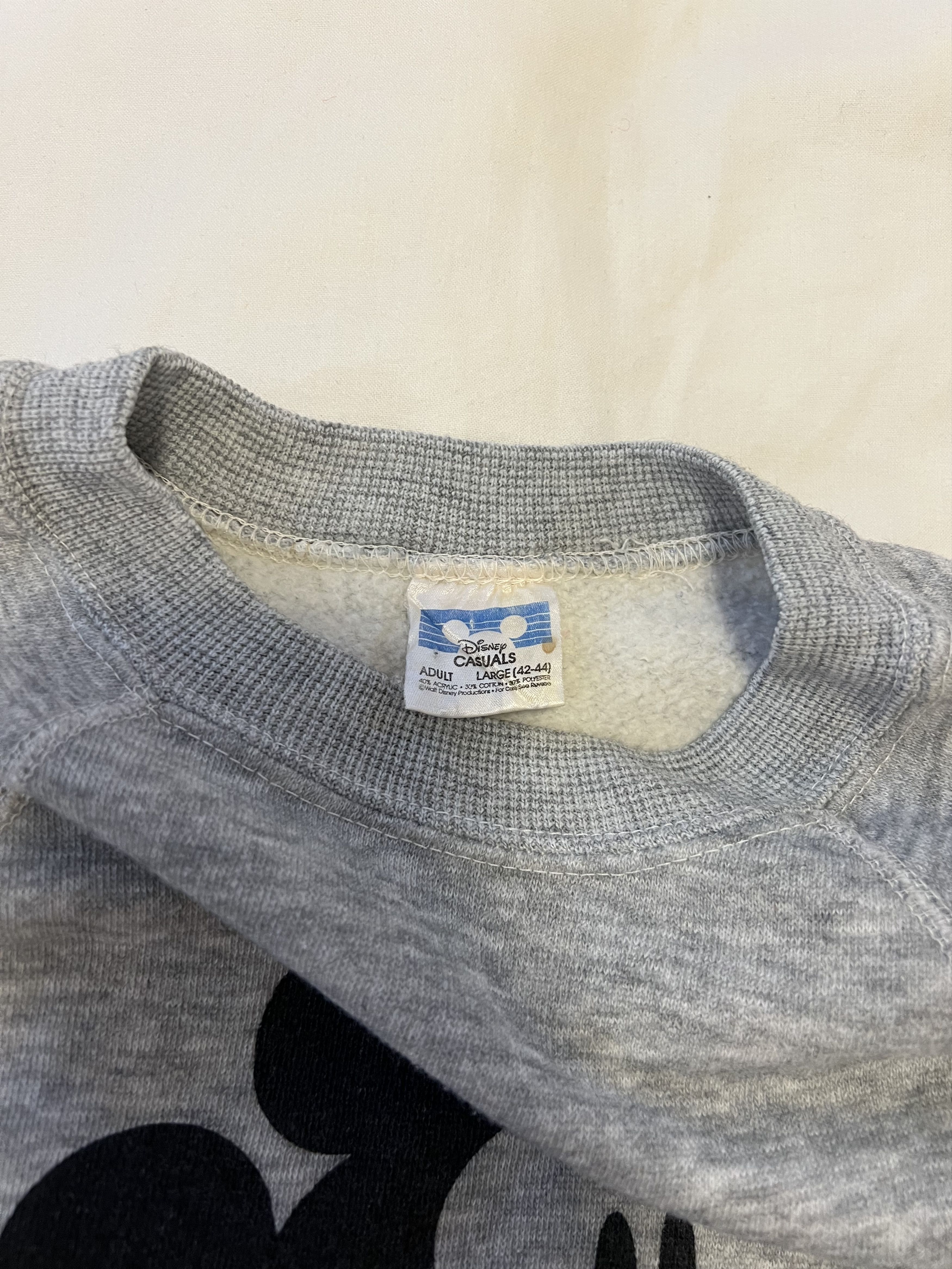 Disney VTG 1980's Mickey Mouse Graphic Logo Crewneck Sweatshirt Size US M / EU 48-50 / 2 - 4 Thumbnail