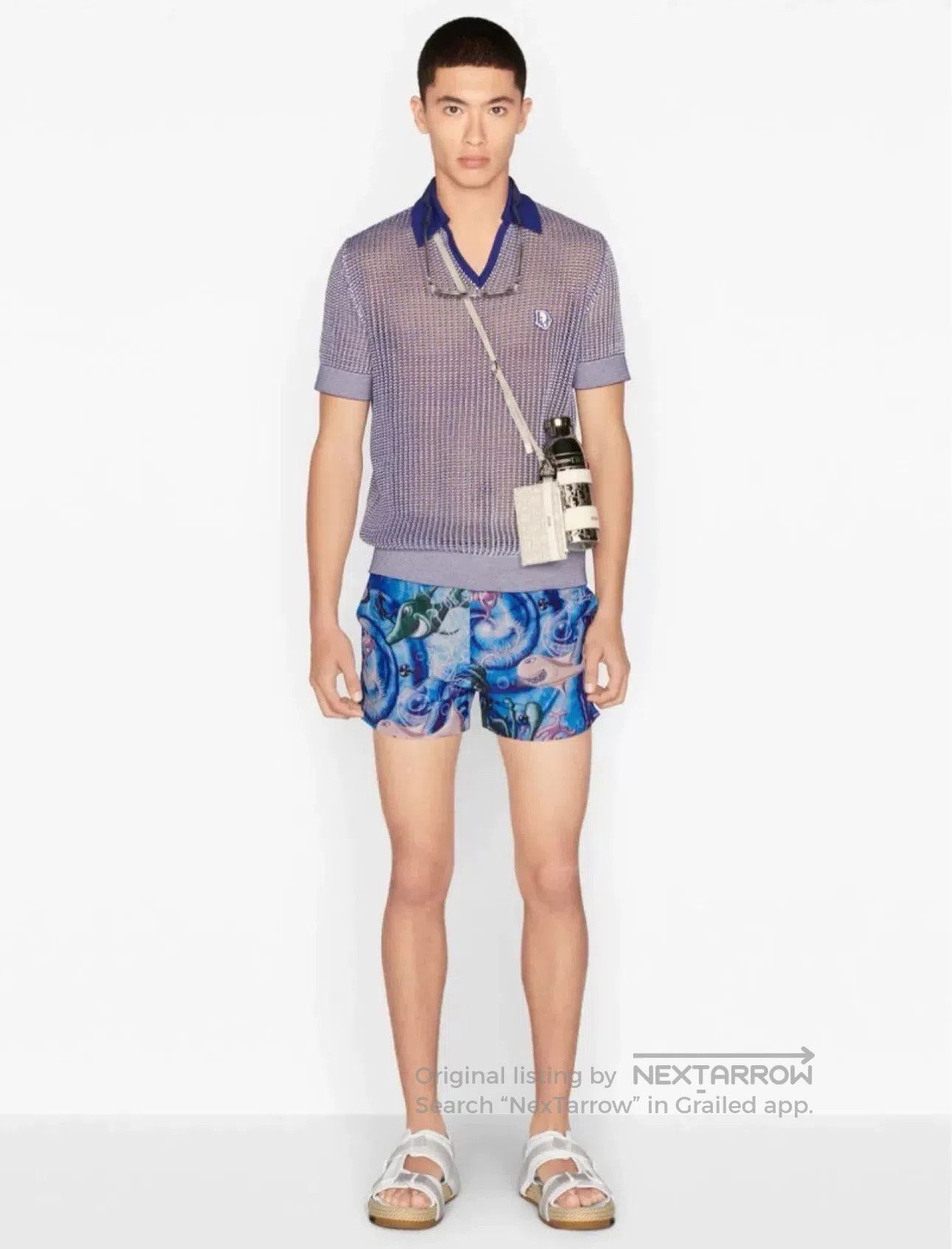 Dior Dior Hollow Knit Men's V. Size US M / EU 48-50 / 2 - 4 Thumbnail