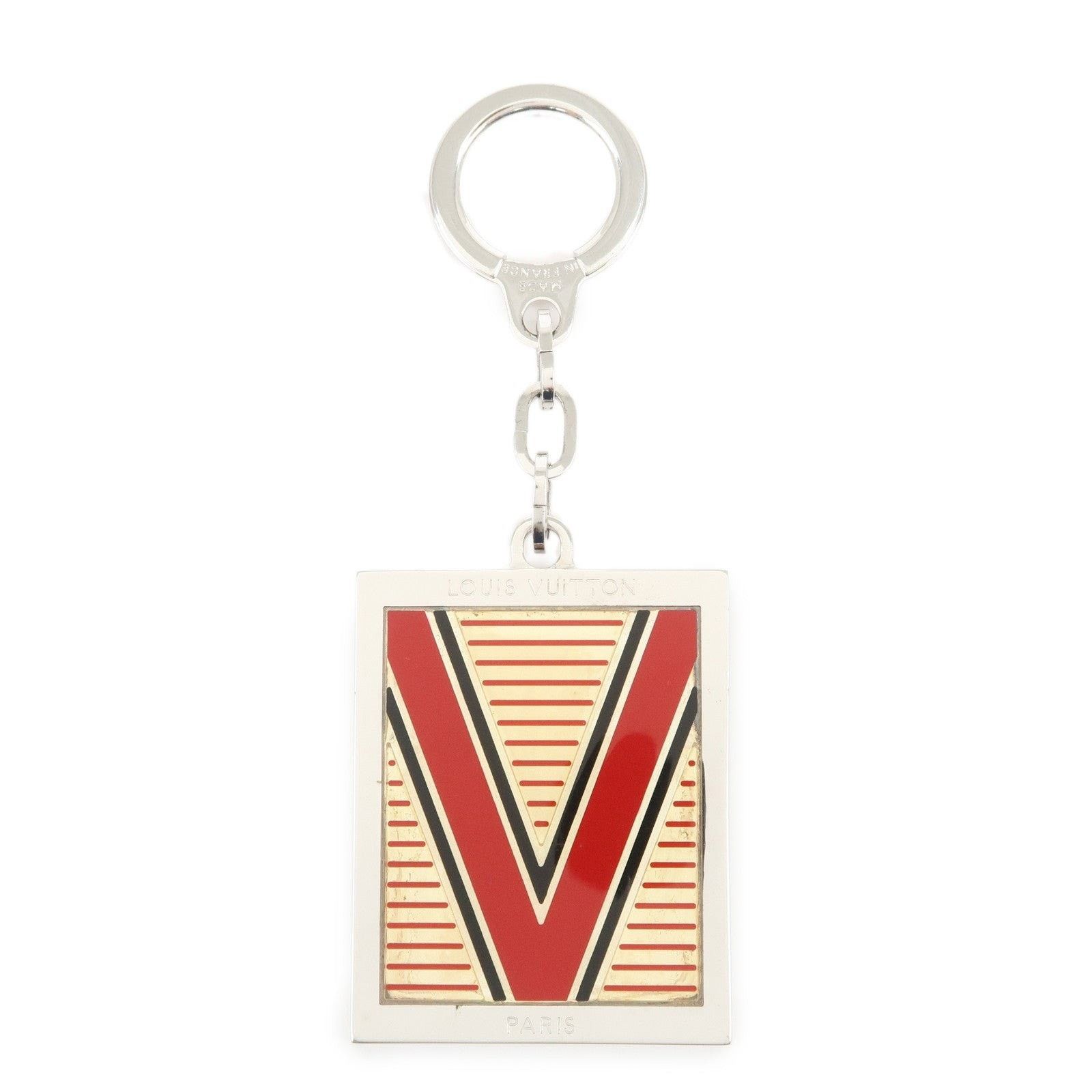 Louis Vuitton Louis Vuitton Logo Plate Metal Bag Charm Silver Size ONE SIZE - 1 Thumbnail
