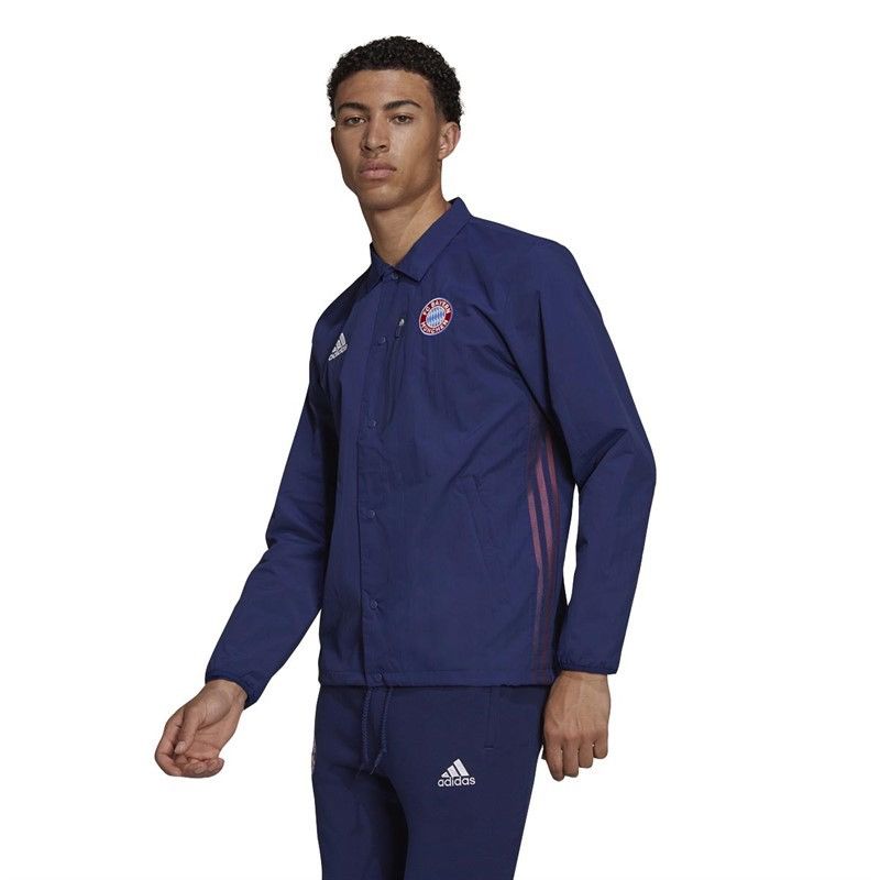 Adidas Adidas Fcb TRV Coach FC Bayern Munich Trainer Jacket Size US M / EU 48-50 / 2 - 1 Thumbnail