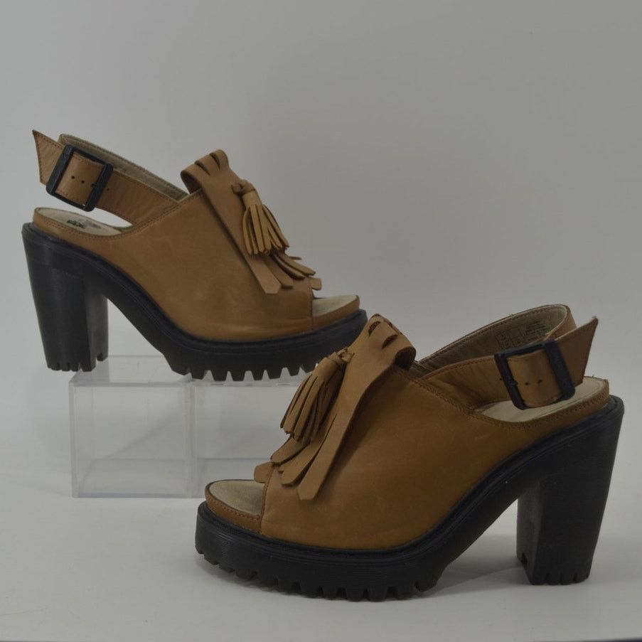 Dr. Martens Dr. Martens Size 6 Seraphina Kiltie Slingback Platform Brown Size US 6 / IT 36 - 8 Thumbnail