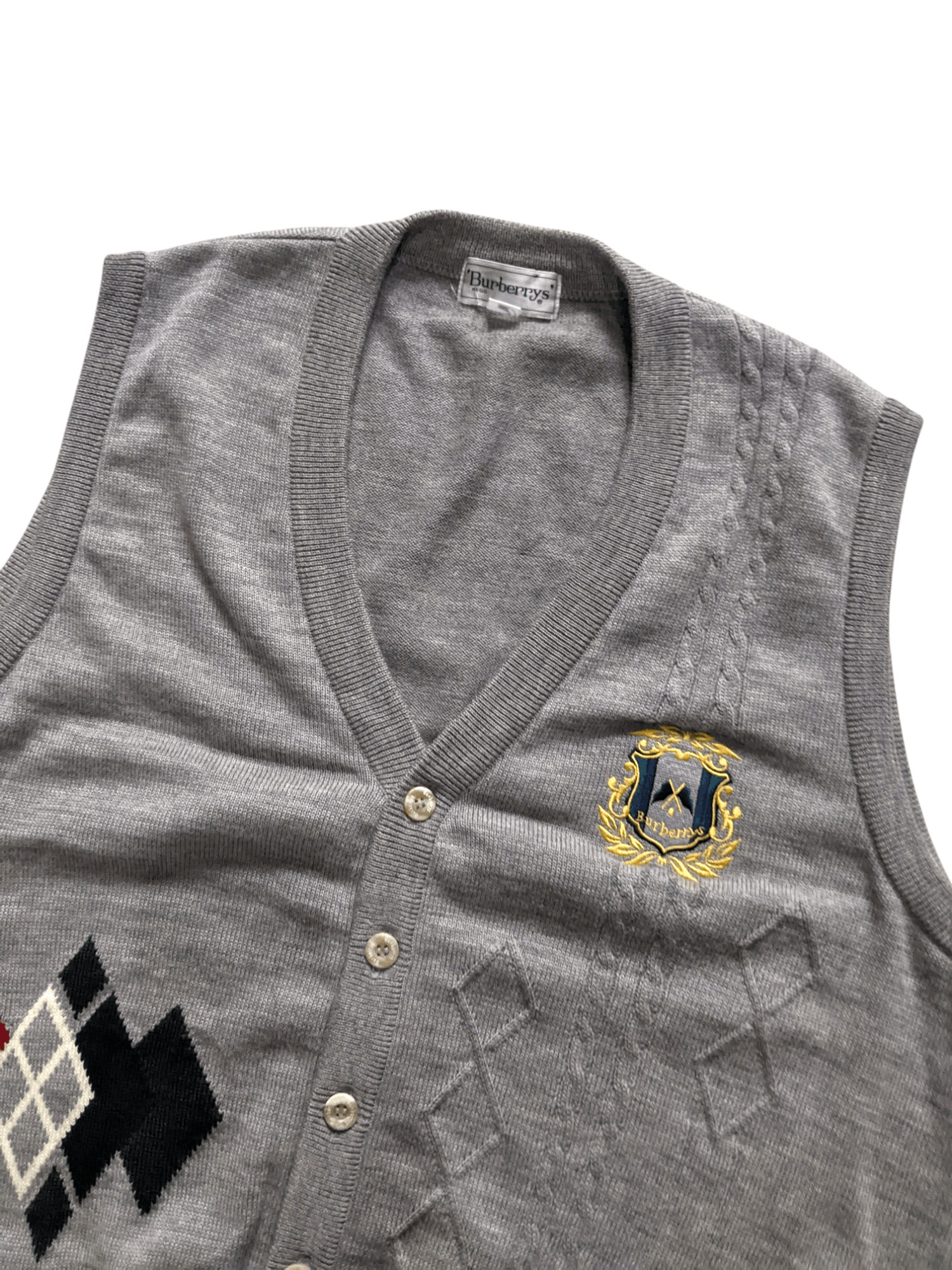 Vintage Burberry Knitwear Sleeve Less