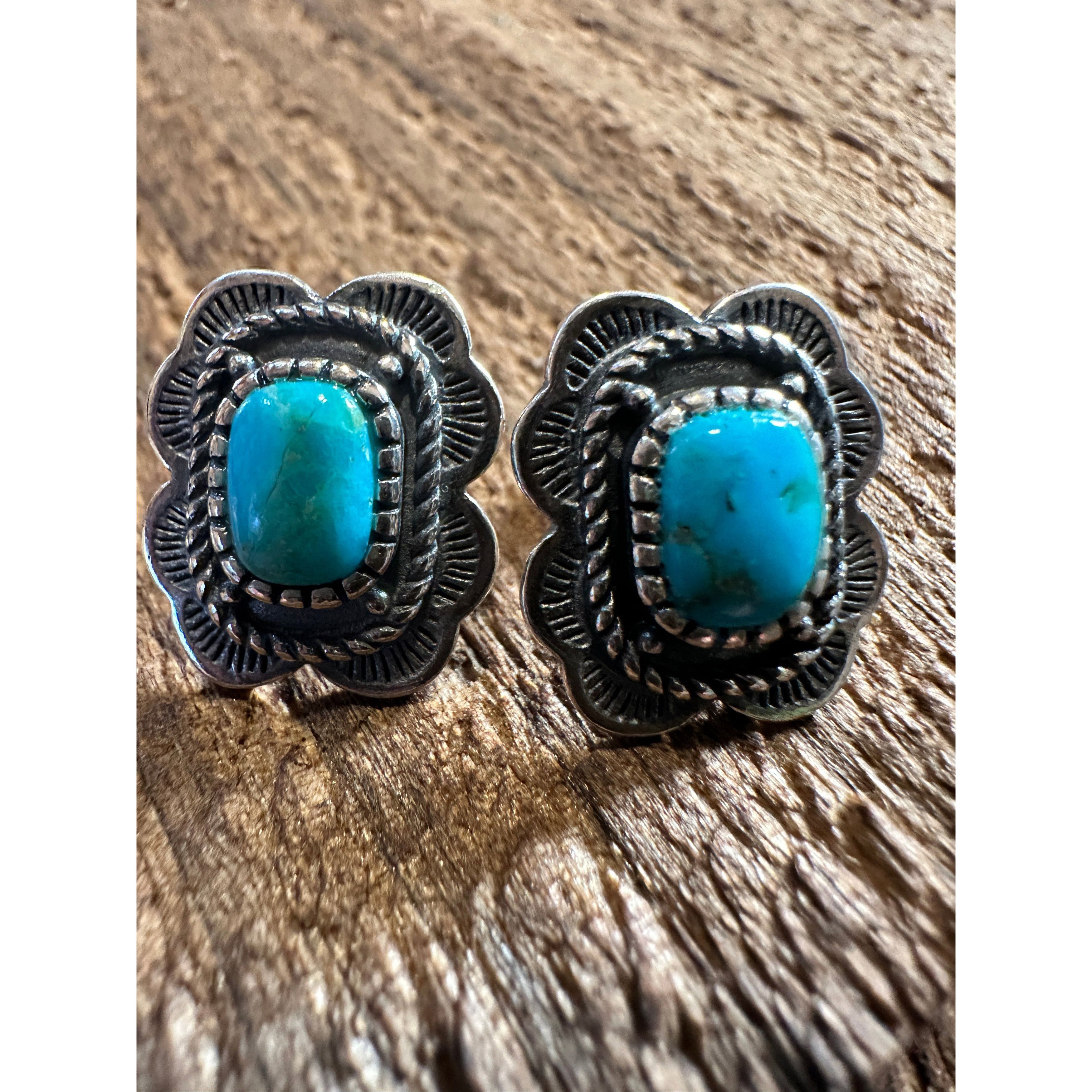Other Arizona Turquoise Dreamcatcher Sterling Silver Stud Earrings Size ONE SIZE - 2 Thumbnail