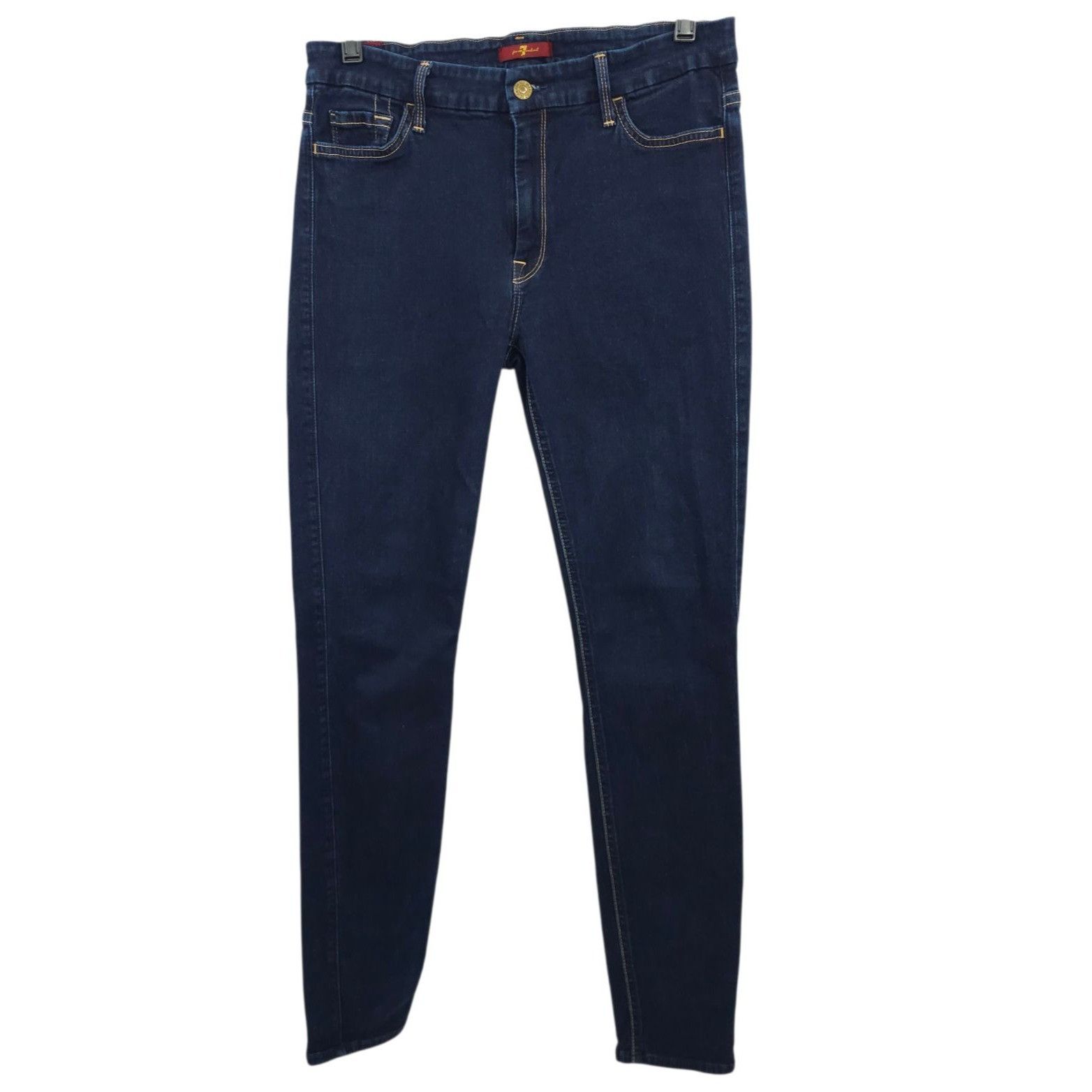 7 For All Mankind 7 For All Mankind Skinny Jeans 31 Dark Wash Blue Denim Size 29" - 1 Thumbnail