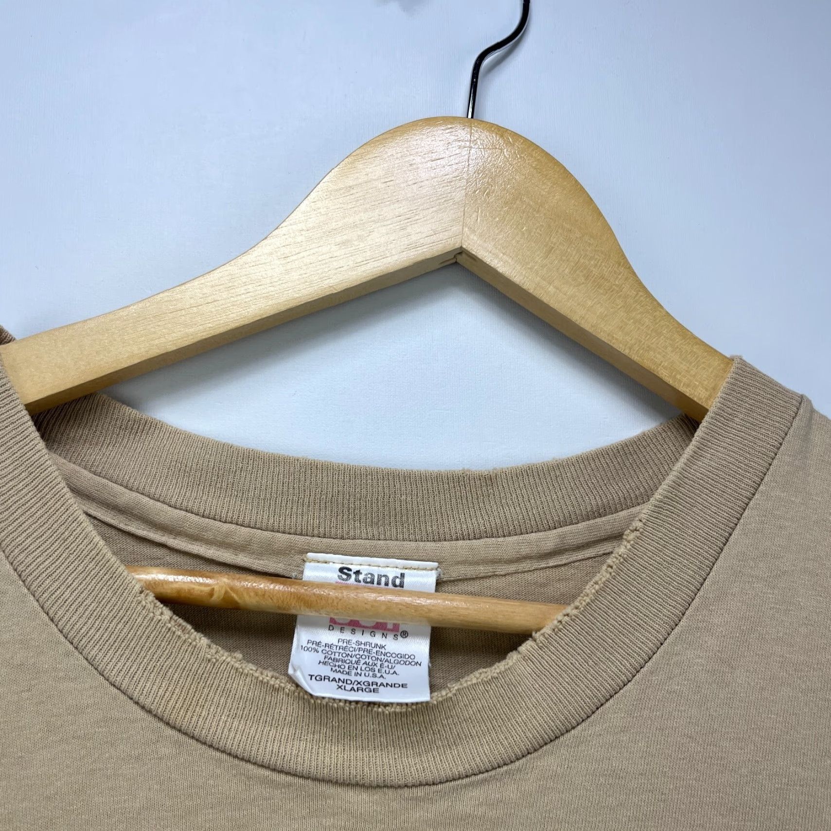 Vintage VINTAGE Woolrich Deer Nature Single Stitch T-Shirt Made in USA XL Beige Men's T-Shirt 90s Size US XL / EU 56 / 4 - 5 Thumbnail