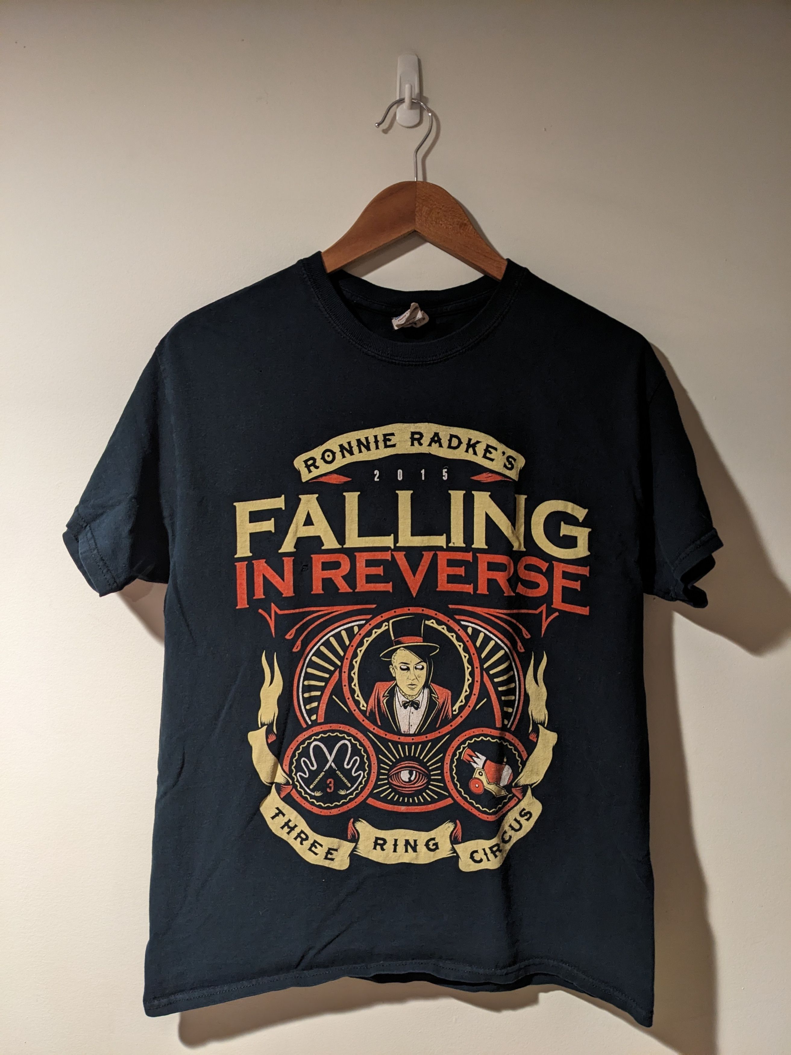 Band Tees × Hot Topic × Vintage Vintage 2015 Falling in Reverse 3 Ring Circus Tour T-Shirt Size US M / EU 48-50 / 2 - 1 Thumbnail