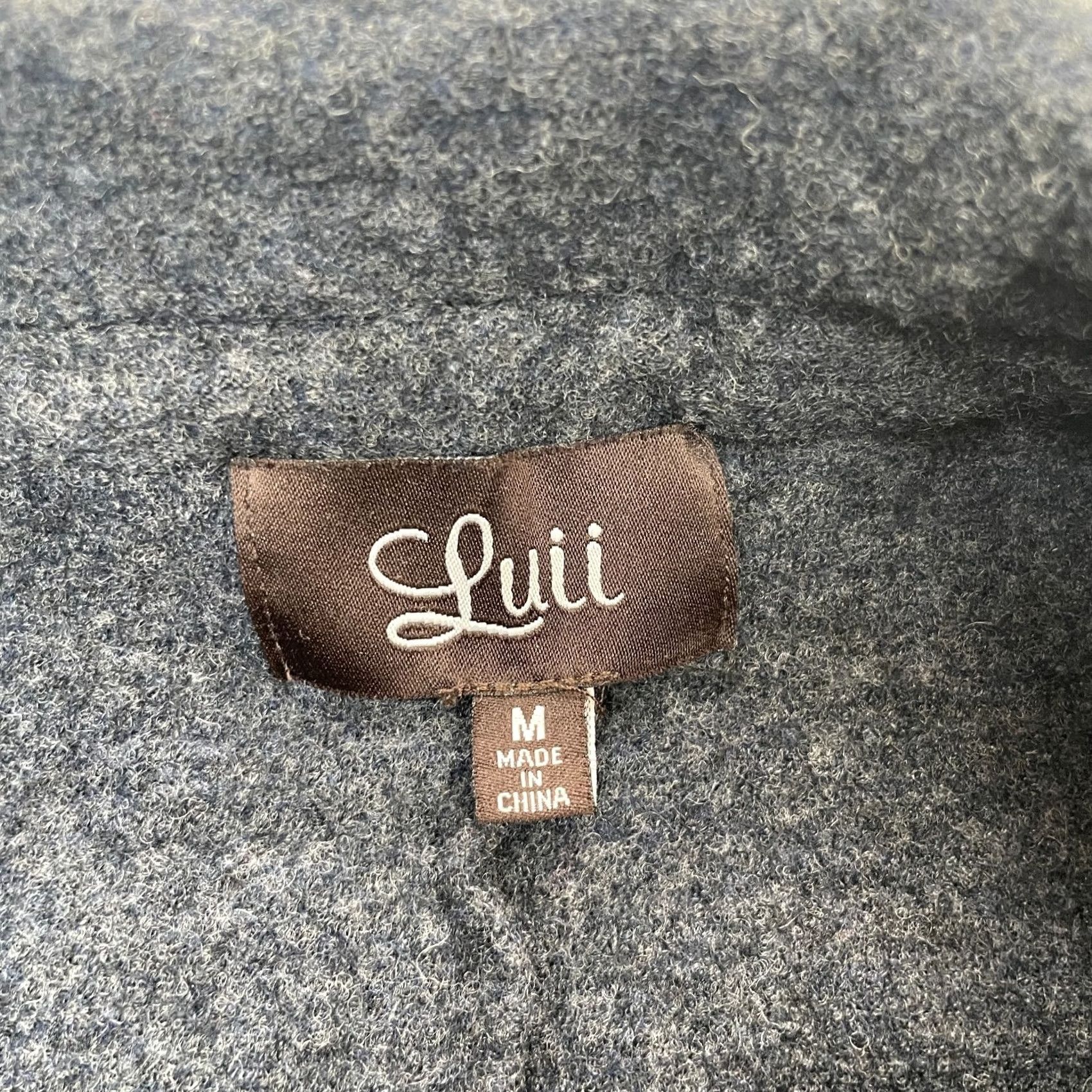 Doublet Luii Jacket Womens Medium Gray Cropped Peacoat Wool Notch Lapel Double Breasted Short Coat Casual Travel Button Pockets City Classic Size M / US 6-8 / IT 42-44 - 3 Thumbnail