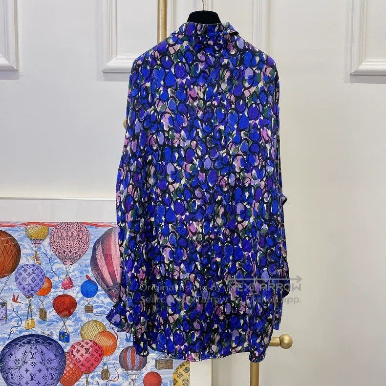 Balenciaga Balenciaga All-over Logo Patterned Shirt, Size 34 Size XXS / US 00 / IT 34 - 2 Thumbnail