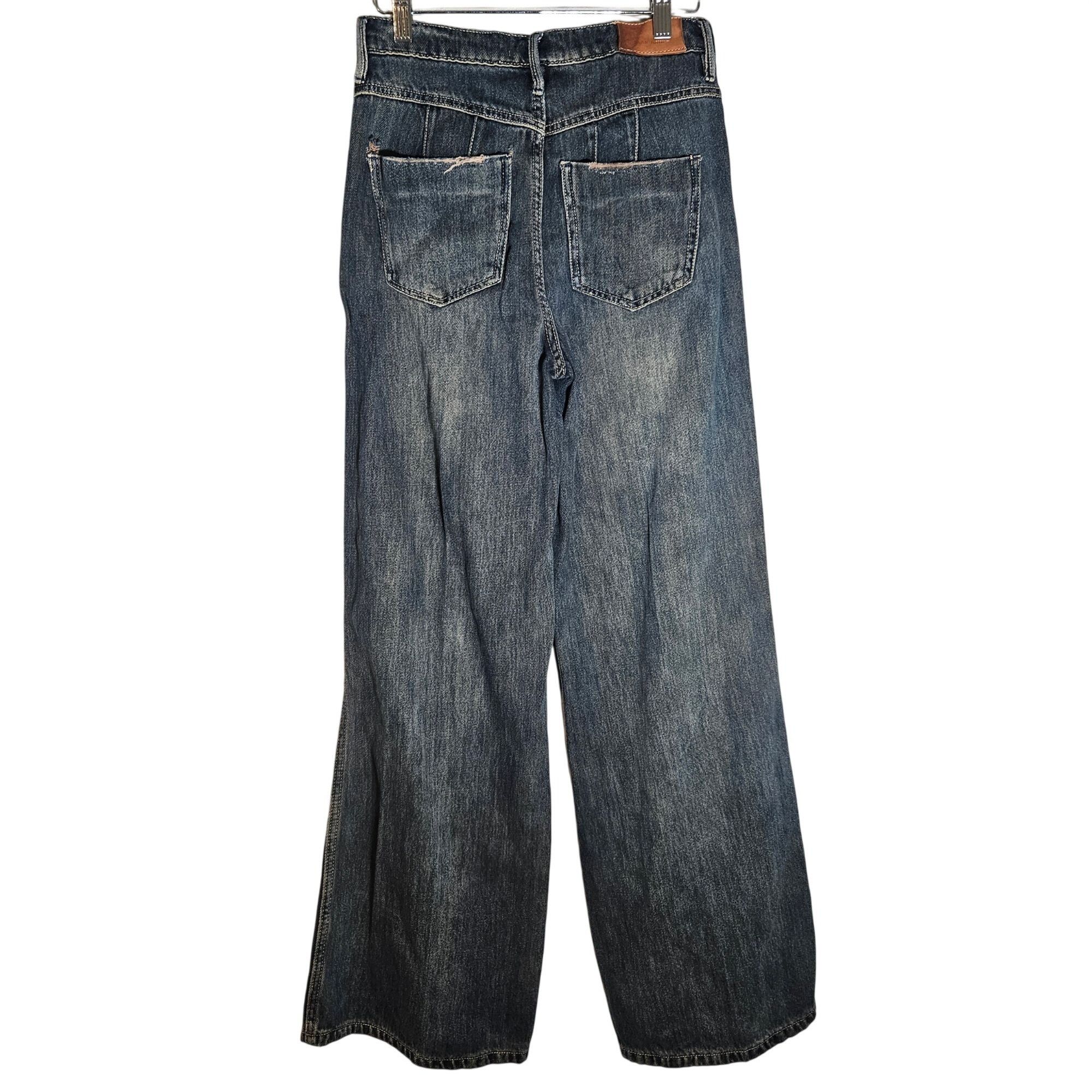 Other Dear John Women High Rise WideLeg Bordeaux Jean 25 Normcore Size 25" / US 0 / IT 36 - 7 Thumbnail