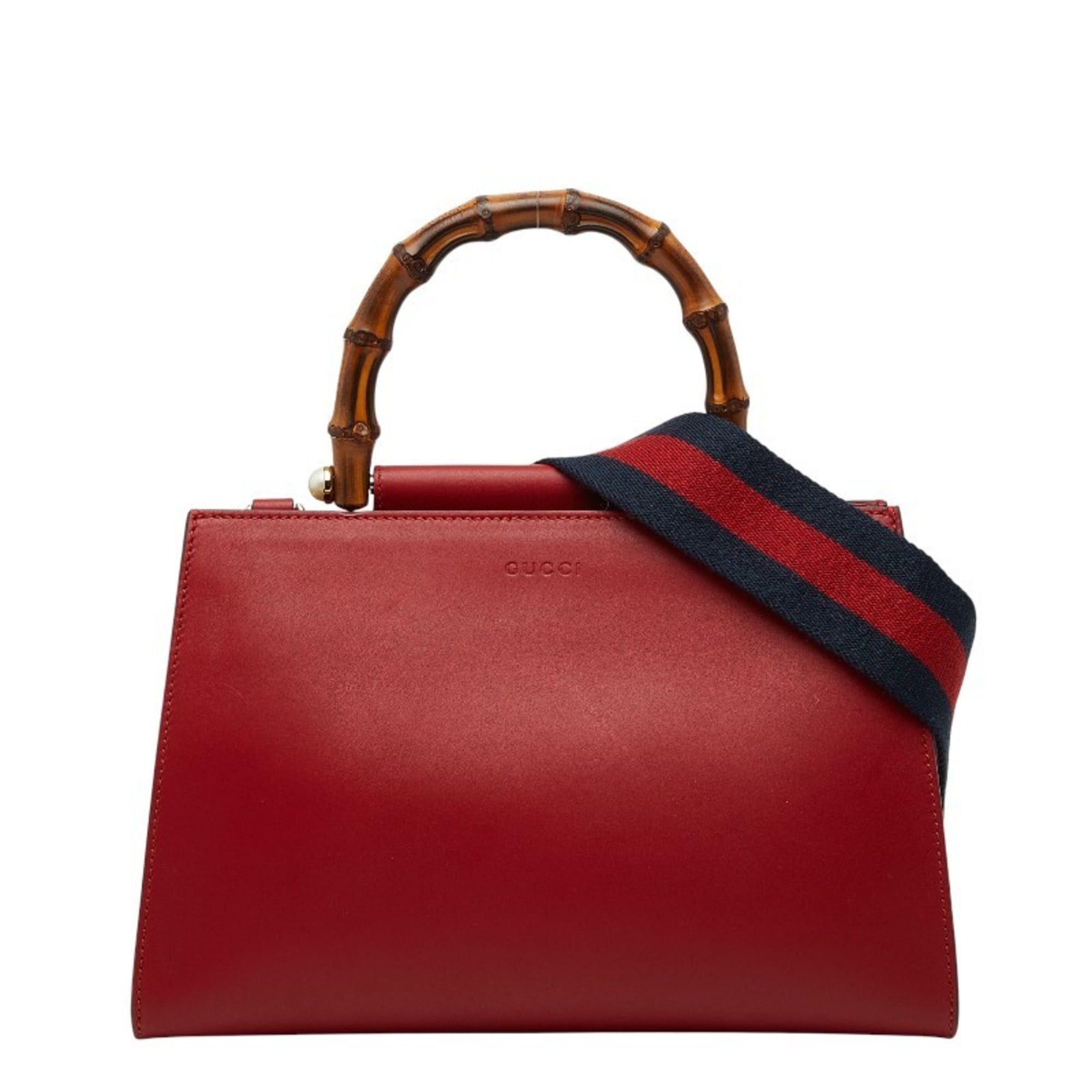 Gucci Bamboo Nimfair Handbag/Shoulder Bag 2WAY 459076 Multi-colored Porco Leather Women's GUCCI