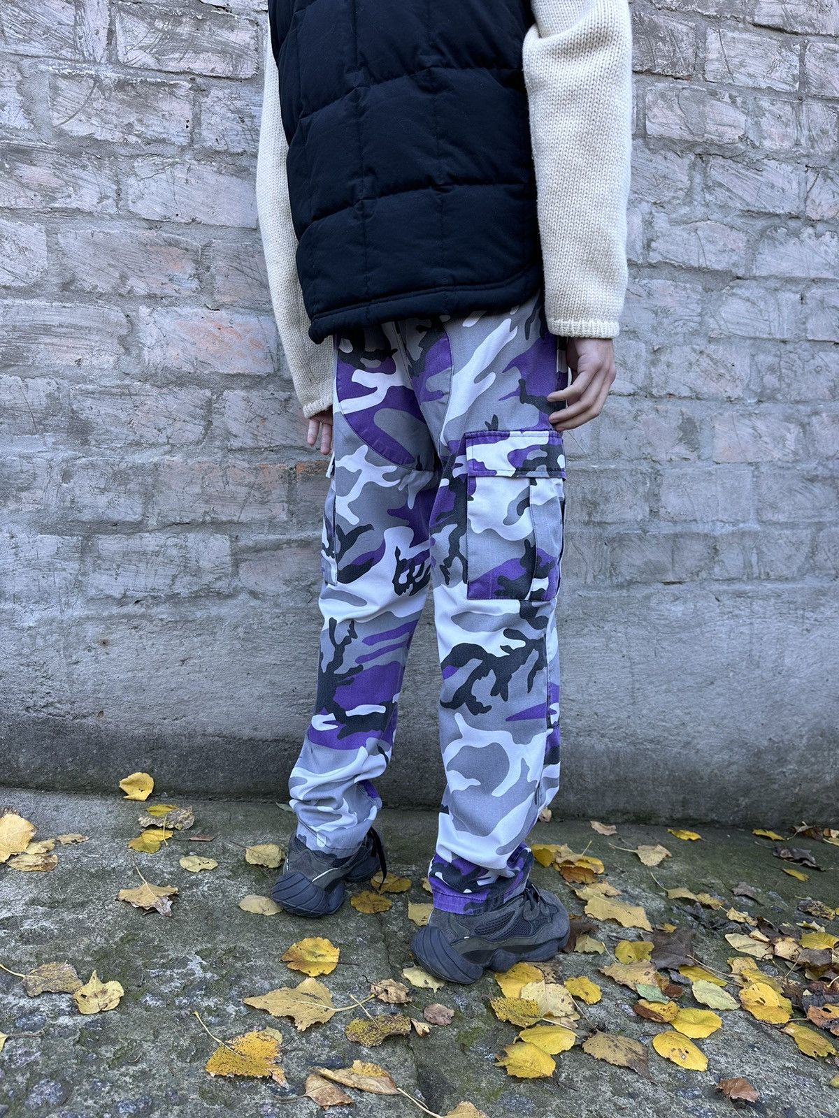 Rothco × Vintage Vintage Y2K Mil-Tec Purple Camo Travis Style Cargo Pants Size US 30 / EU 46 - 2 Thumbnail
