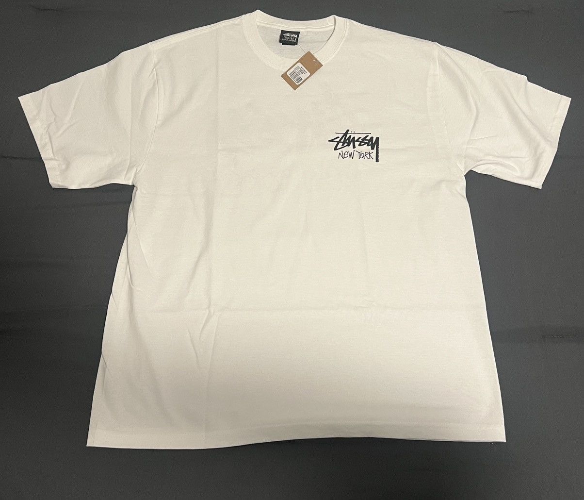 Stussy Stussy New York Exclusive Stock Tee White Size Large Size US L / EU 52-54 / 3 - 1 Thumbnail
