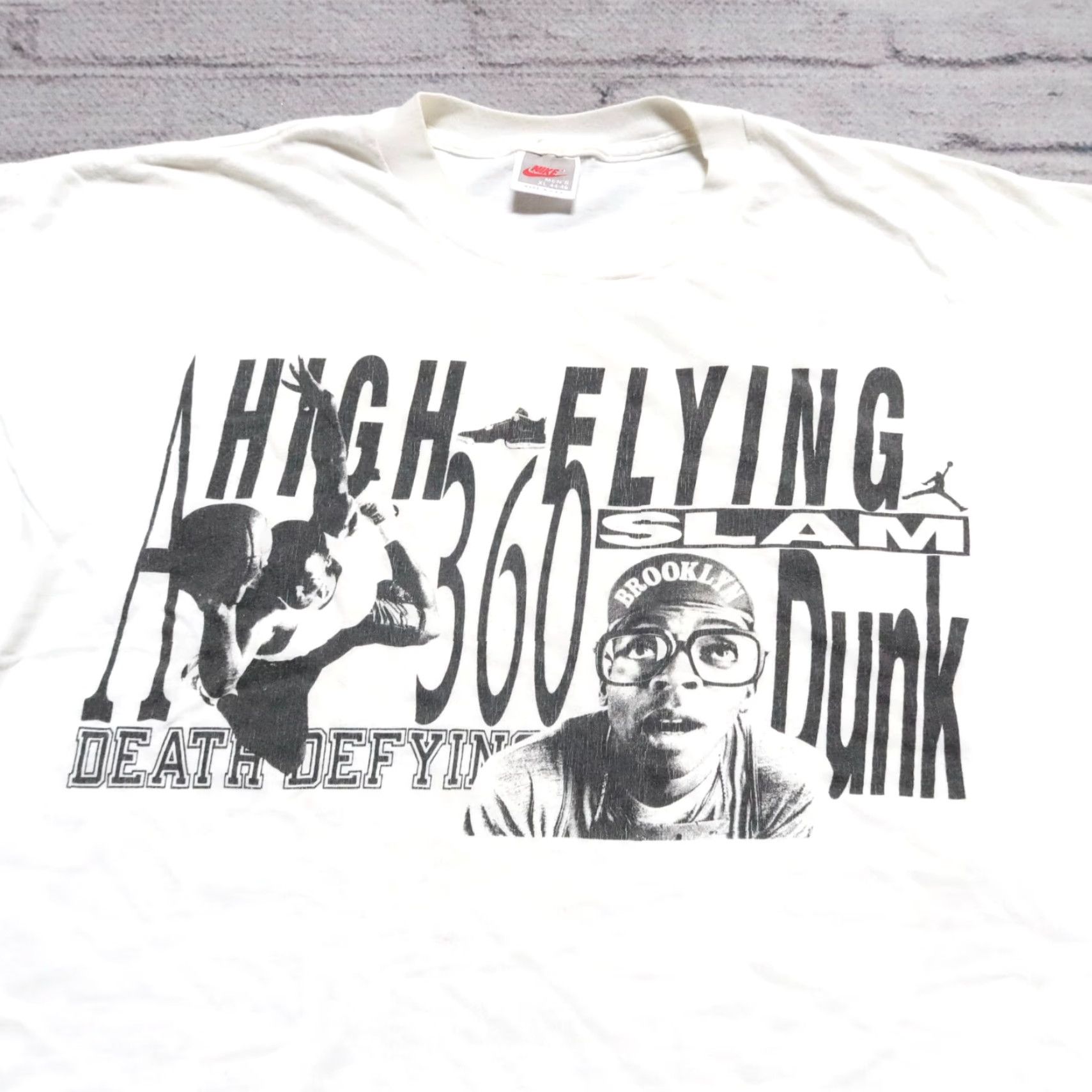 Nike Nike Vintage 90s Air Jordan Mars Blackmon Poster Shirt XL White Men's Shirt Size US XL / EU 56 / 4 - 2 Thumbnail