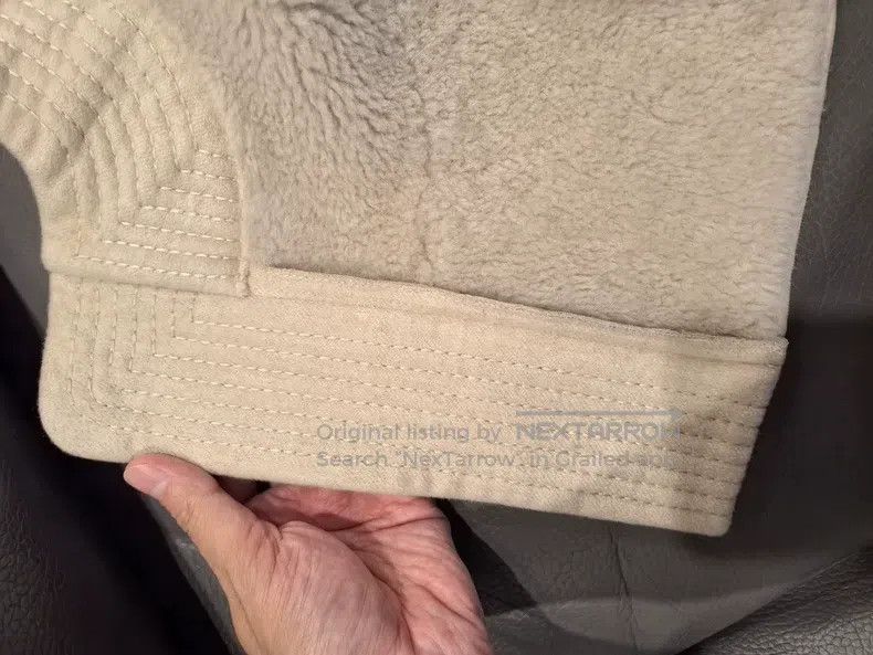 Loro Piana Loro Piana Cashmere Leather Hat, Beige Size ONE SIZE - 4 Thumbnail