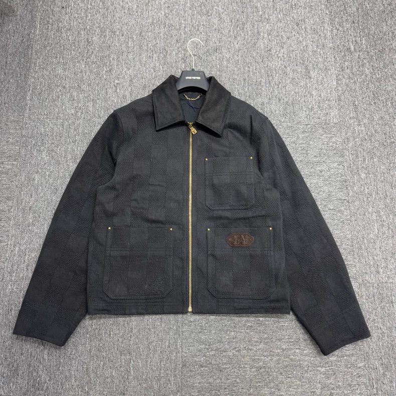 Louis Vuitton Louis Vuitton Fidon Turquoise Checkerboard Denim Jacket 250 Size US M / EU 48-50 / 2 - 1 Thumbnail