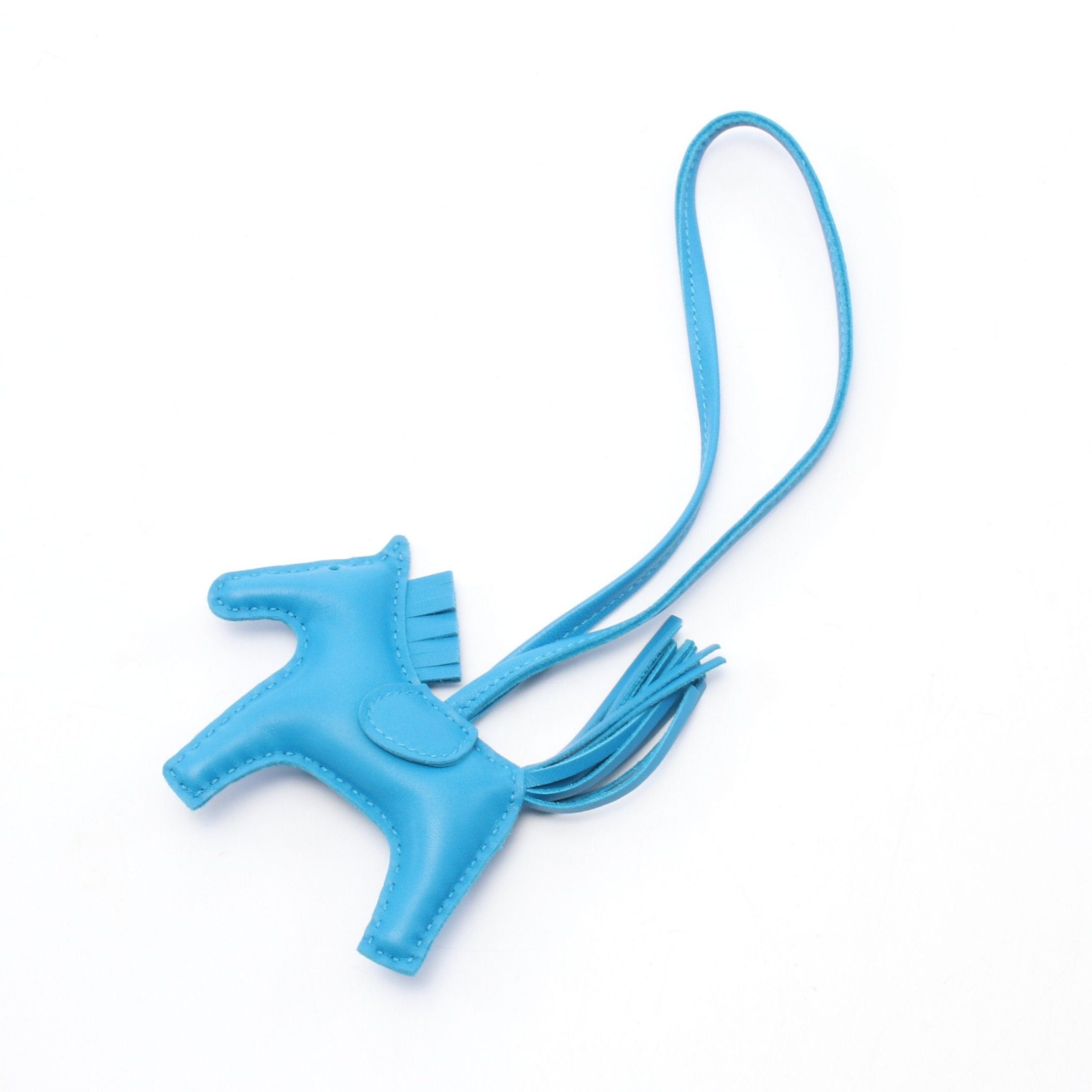Hermes Hermes Rodeo Pm Blue Zanzibar Bag Charm Aagneau U Stamp Size ONE SIZE - 1 Thumbnail