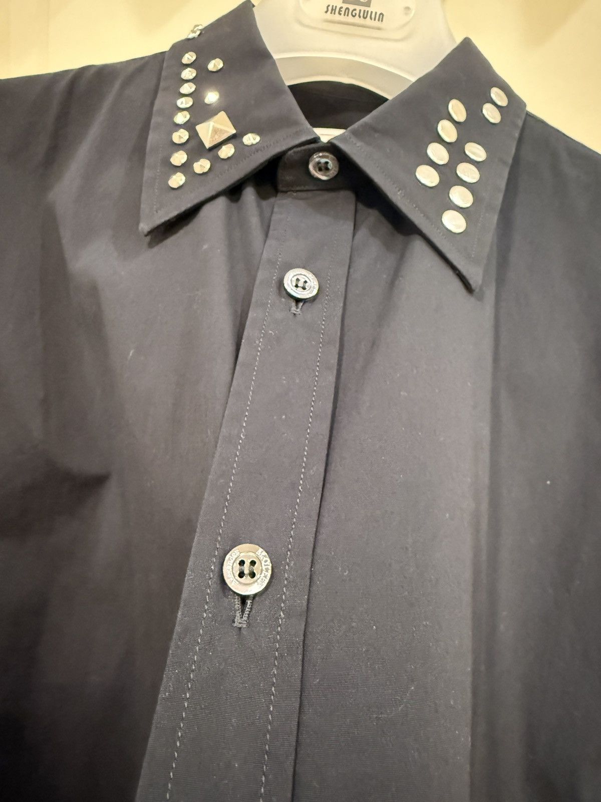 Alexander McQueen studded collar Black shirt size15+ Size US S / EU 44-46 / 1 - 5 Thumbnail