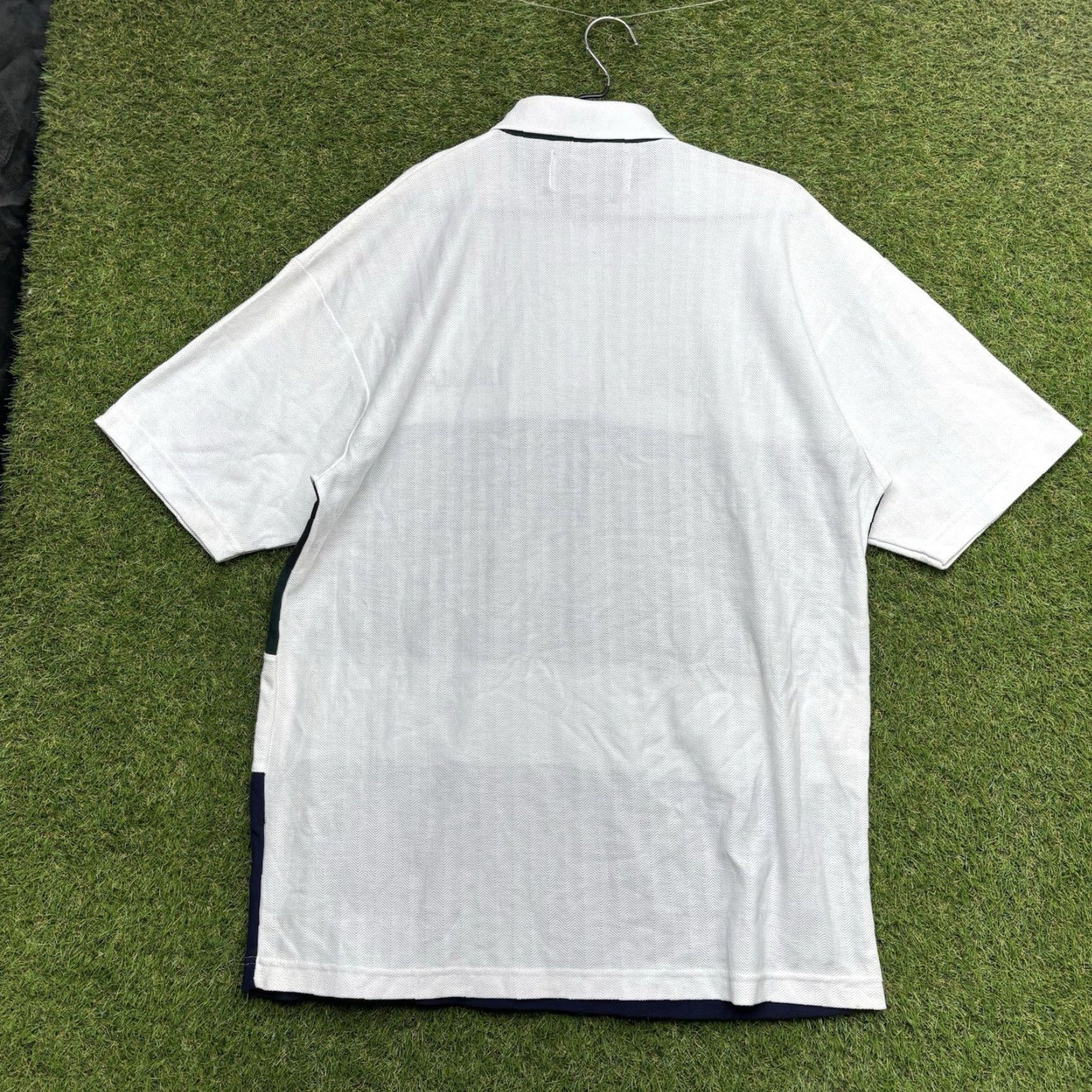 Southpole VINTAGE South Pole Shirt Mens L White Striped 90s USA Polo Short Sleeve Rugby NWT Size US L / EU 52-54 / 3 - 2 Thumbnail