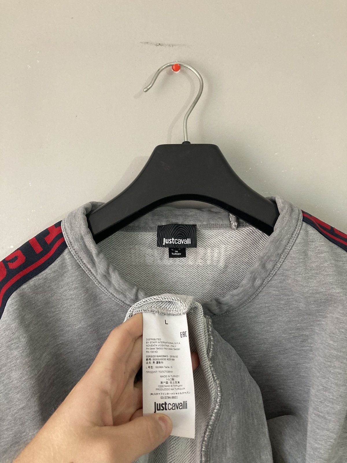 Roberto Cavalli Just roberto cavalli crewneck sweatshirt L y2k luxury Size US L / EU 52-54 / 3 - 7 Thumbnail