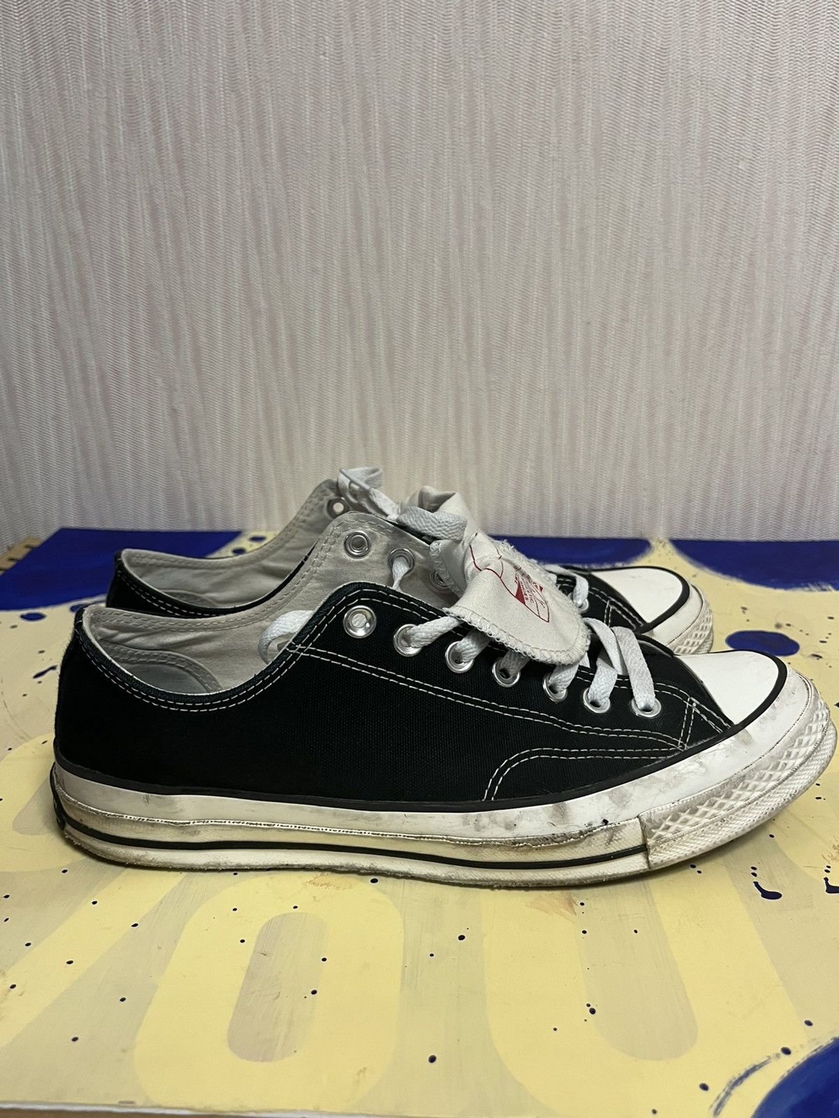 Converse Black canvas converse ctas 70s low shoes Size US 9 / EU 42 - 4 Thumbnail