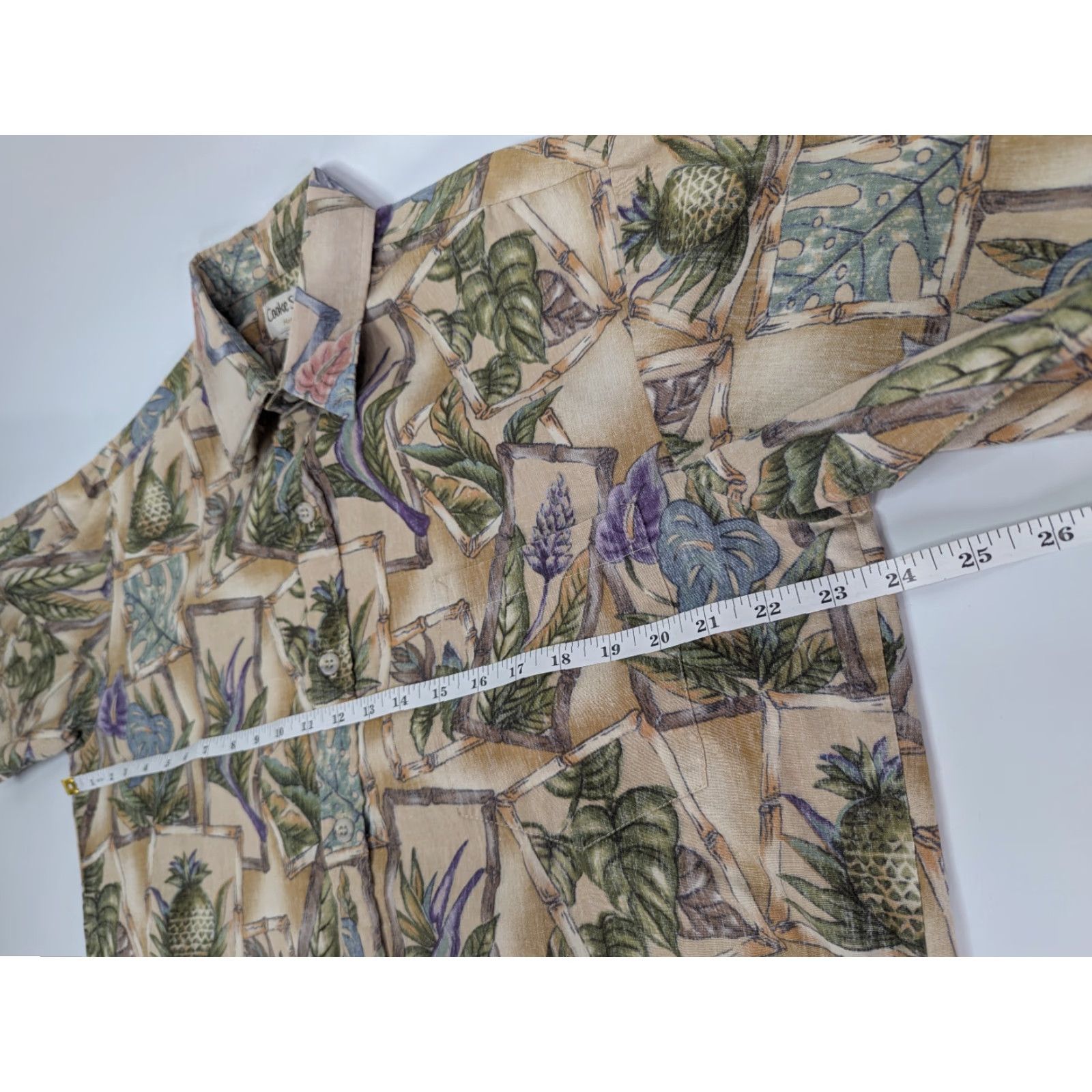 ALOHAS Vtg Cooke Street Mens Hawaiian Floral Aloha Button Short Sleeve Cotton Shirt Size US L / EU 52-54 / 3 - 4 Thumbnail